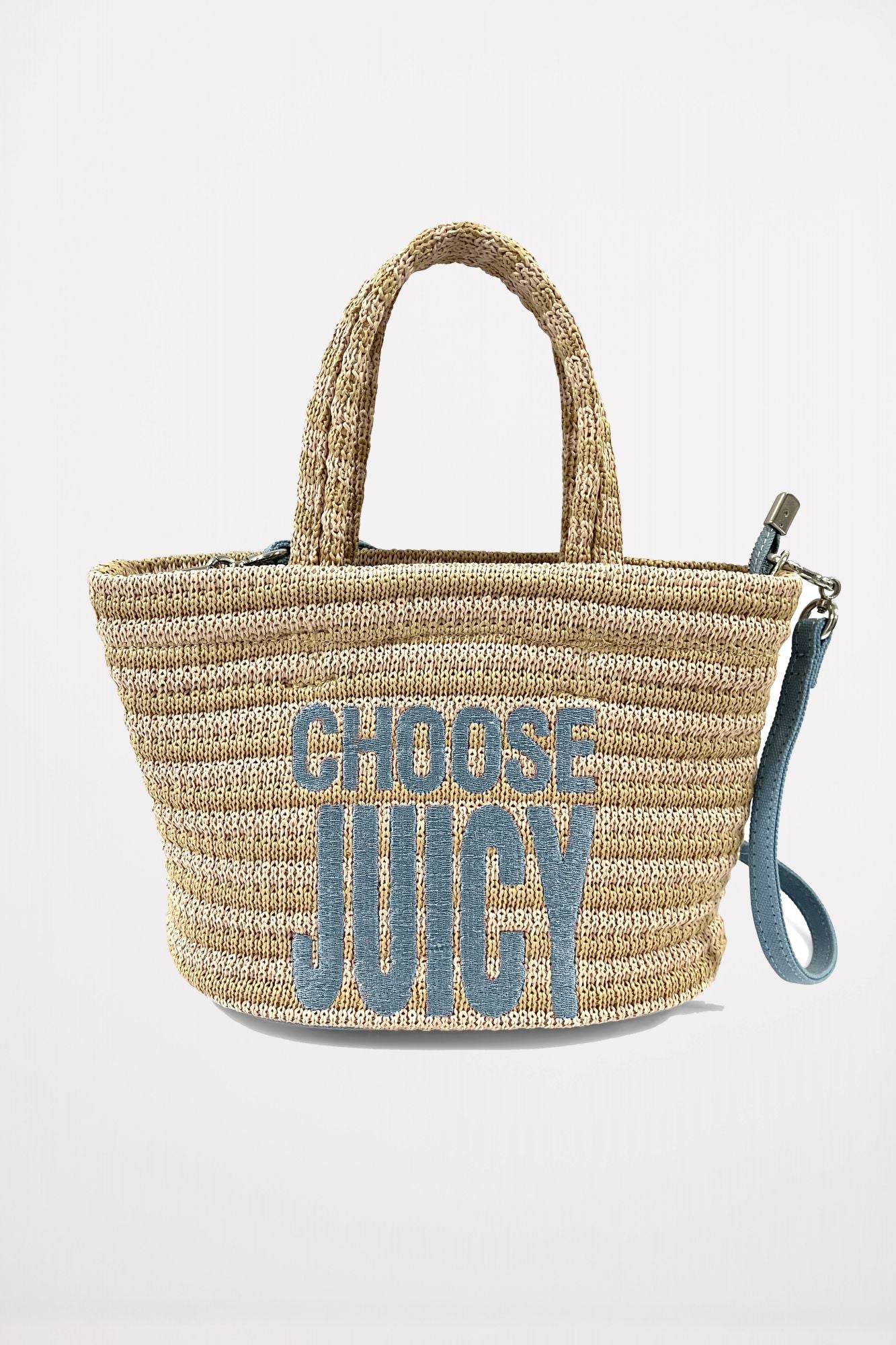 JUICY COUTURE NORA STRAW M en color AZUL (1)