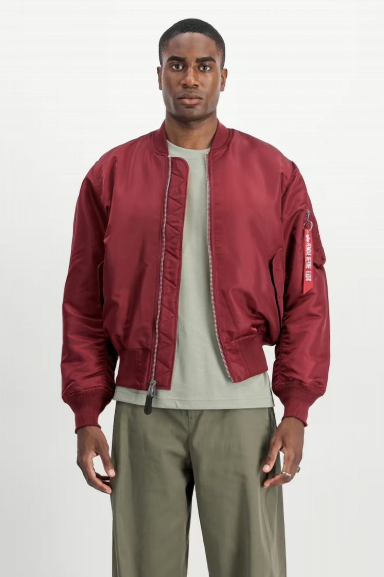 Alpha Industries Bomberjacke Bomberjacke Burgundy Damen Bombers