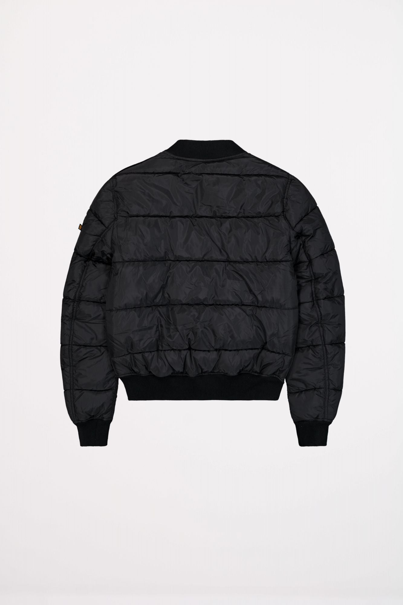 ALPHA INDUSTRIES MA-1 PUFFER BOMBER en color NEGRO (2)