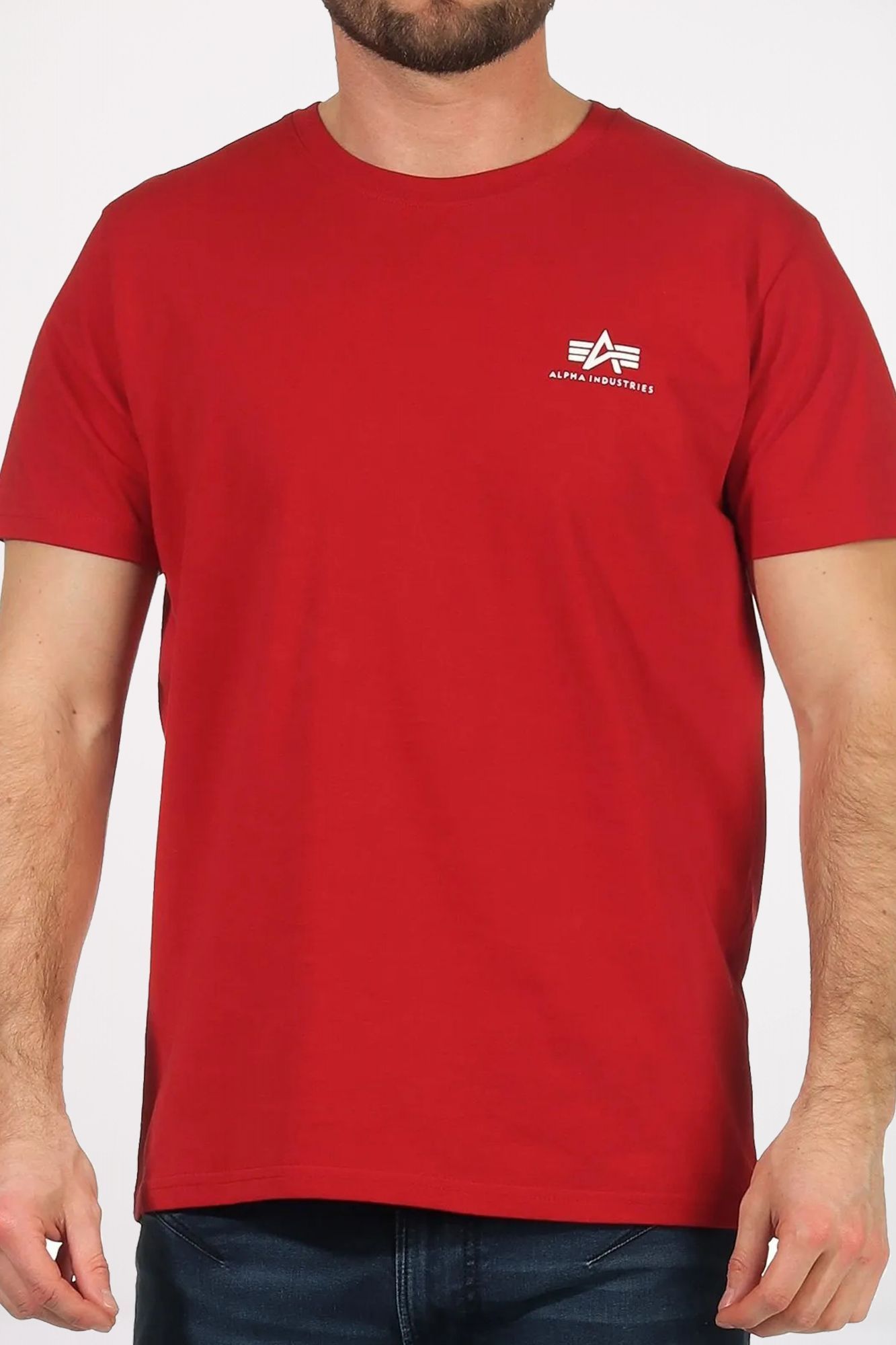 ALPHA INDUSTRIES TEE-SHIRT en color ROJO (1)