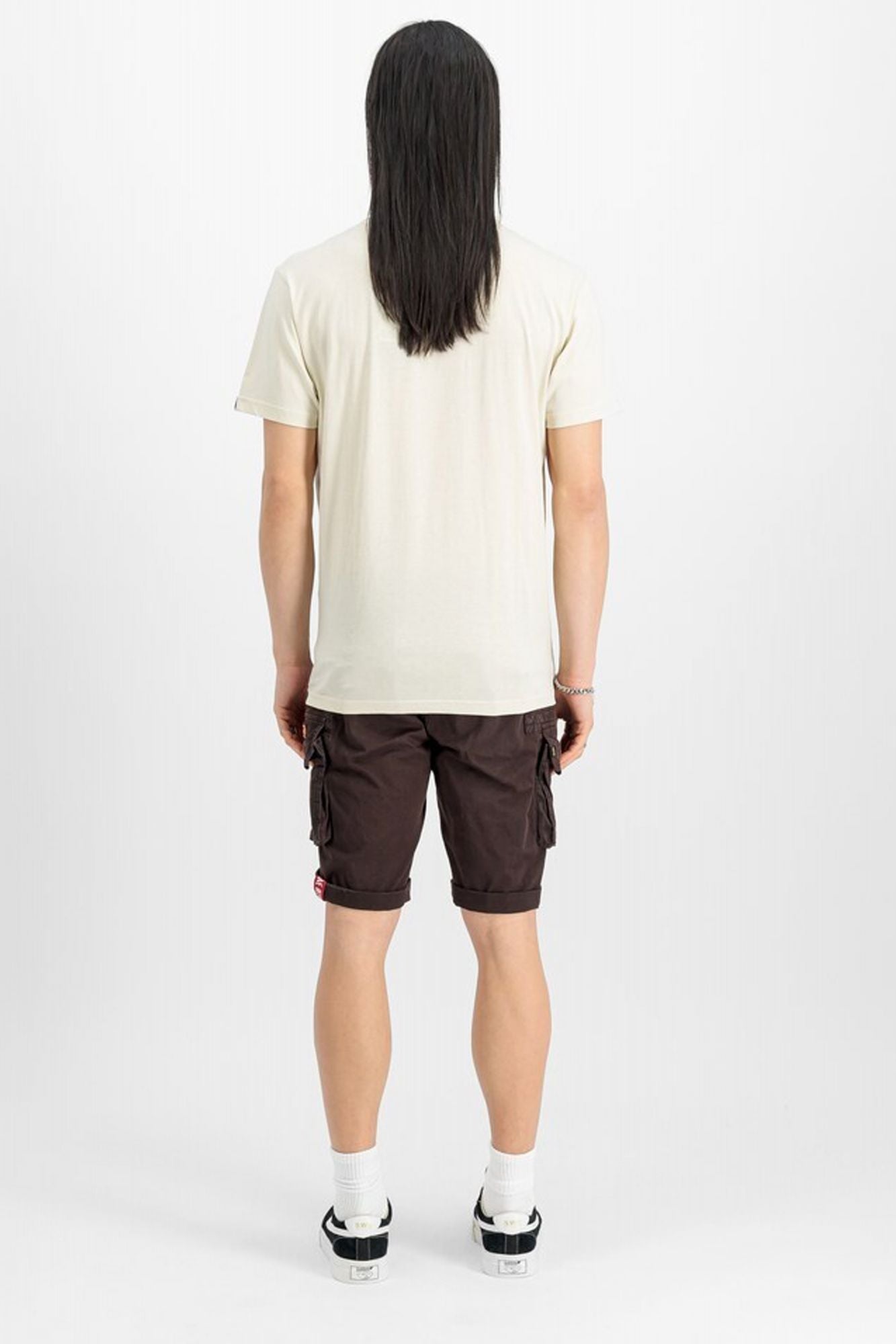 ALPHA INDUSTRIES CREW SHORT en color MARRON (2)