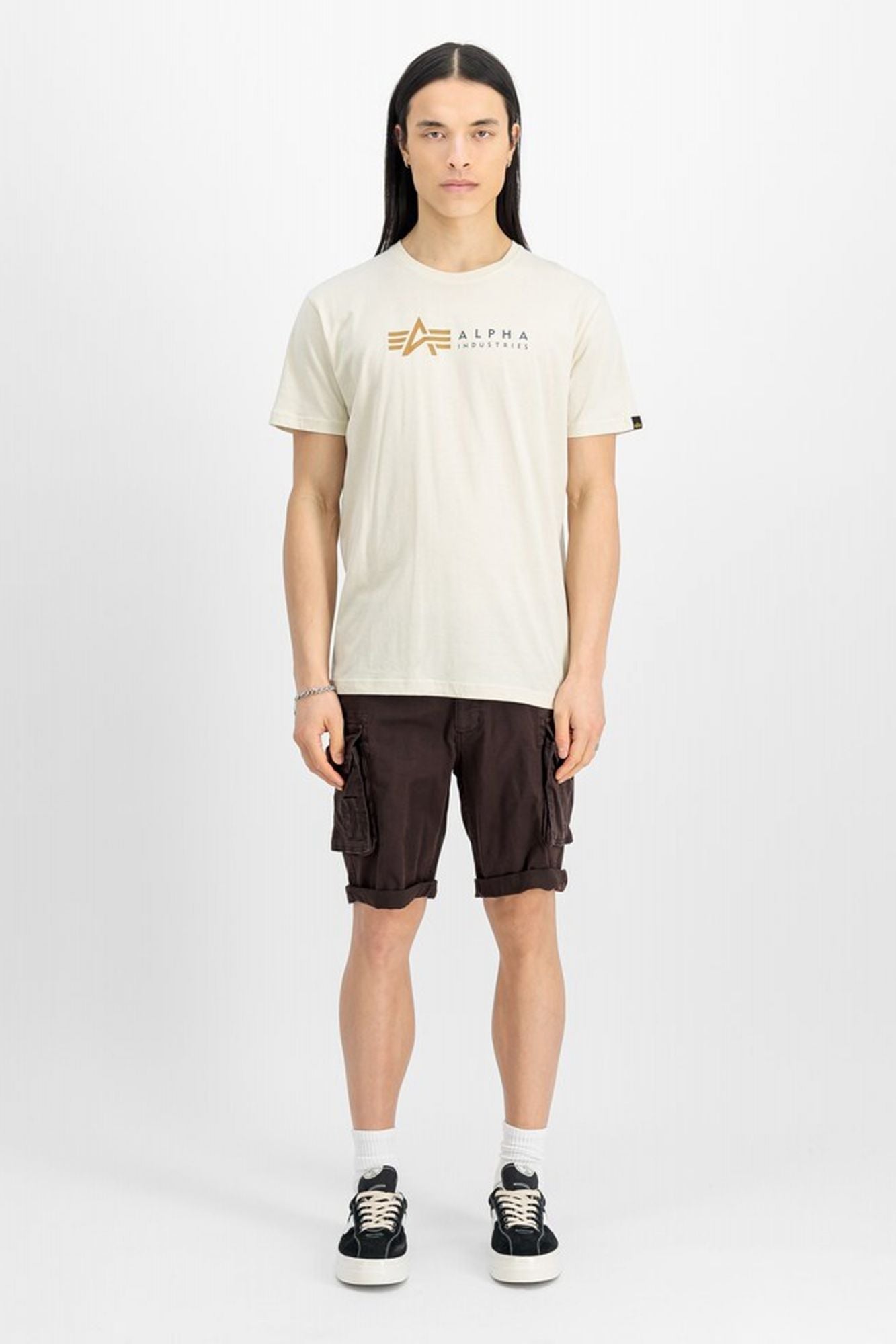 ALPHA INDUSTRIES CREW SHORT en color MARRON (4)