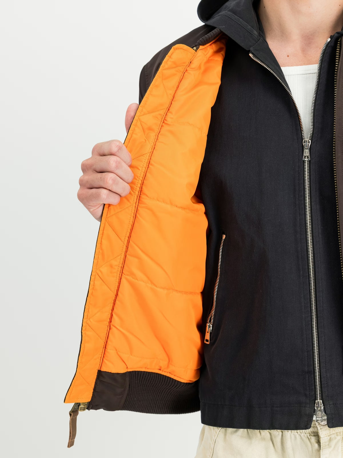 ALPHA INDUSTRIES THE MA-1 VF 59 BOMBER JACKET en color MARRON (4)