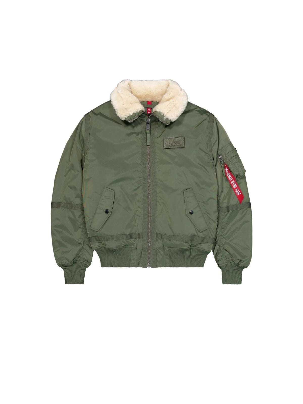 ALPHA INDUSTRIES THE B-15 III TT BOMBER JACKET en color VERDE (7)