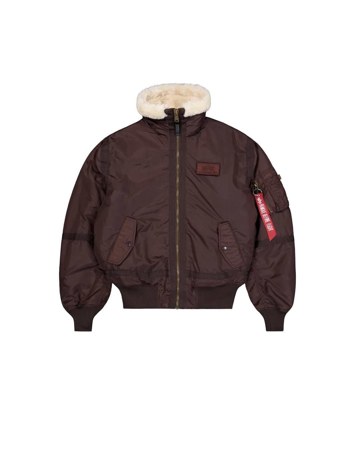 ALPHA INDUSTRIES THE B-15 III TT BOMBER JACKET en color MARRON (8)