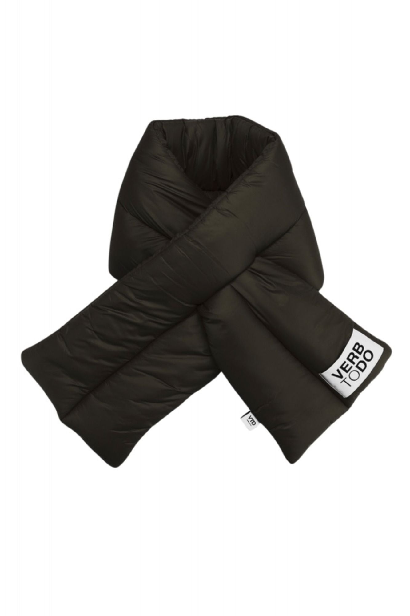 VERB TO DO SCARF NYLON PUFFER en color NEGRO (1)