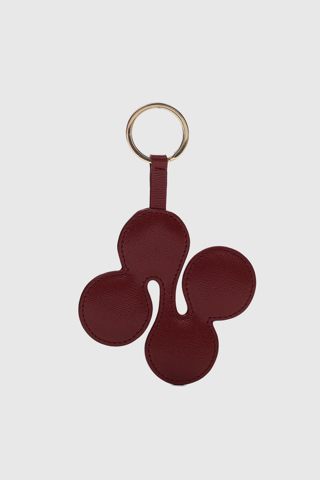 NUNOO LOGO KEYRING FLORENCE en color MARRON (1)