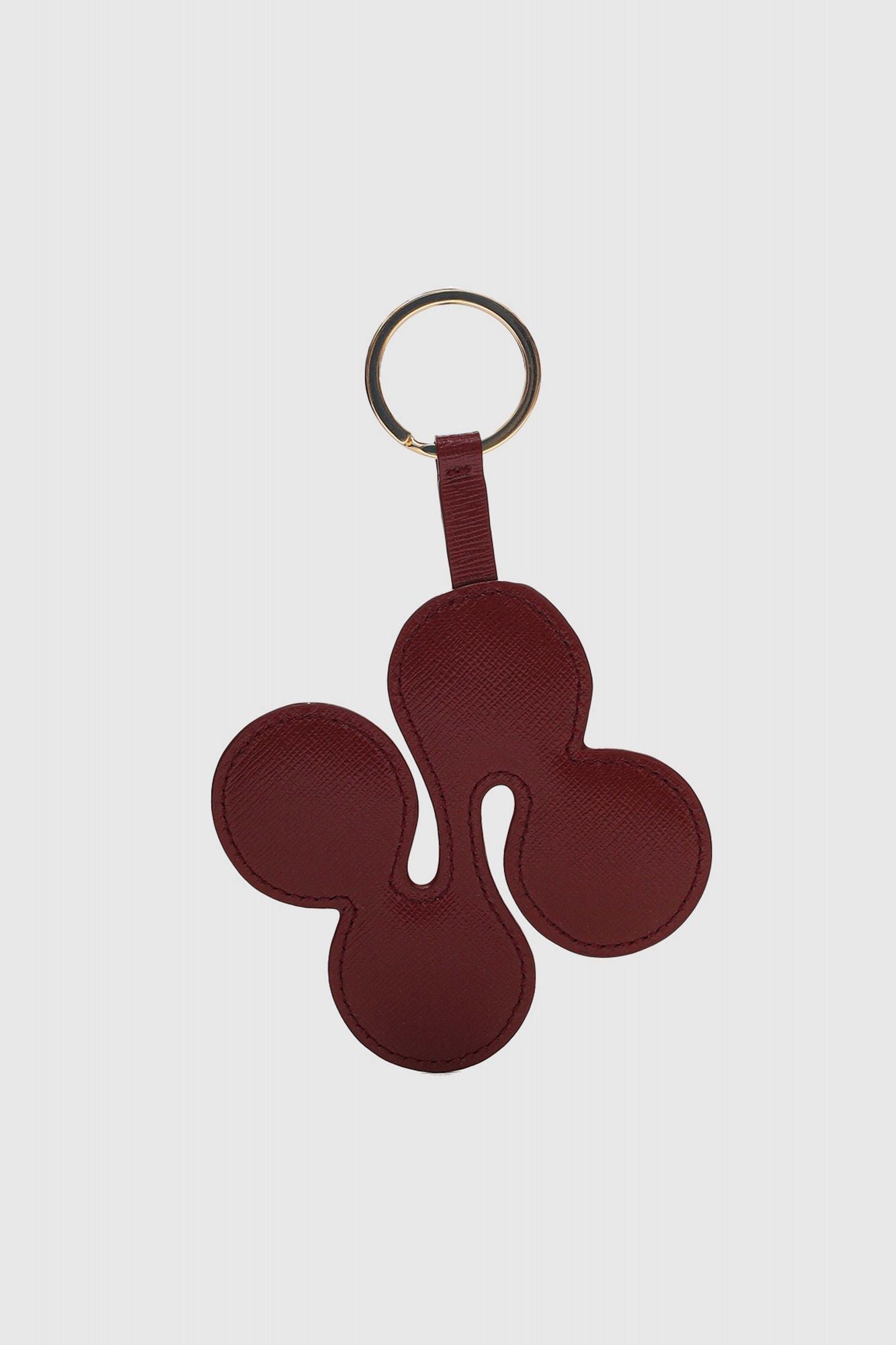 NUNOO LOGO KEYRING FLORENCE en color MARRON (2)