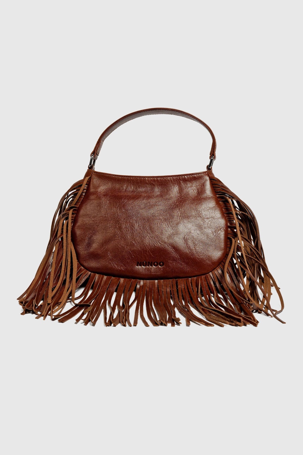 NUNOO BETTY FRINGE RIVER en color MARRON (1)