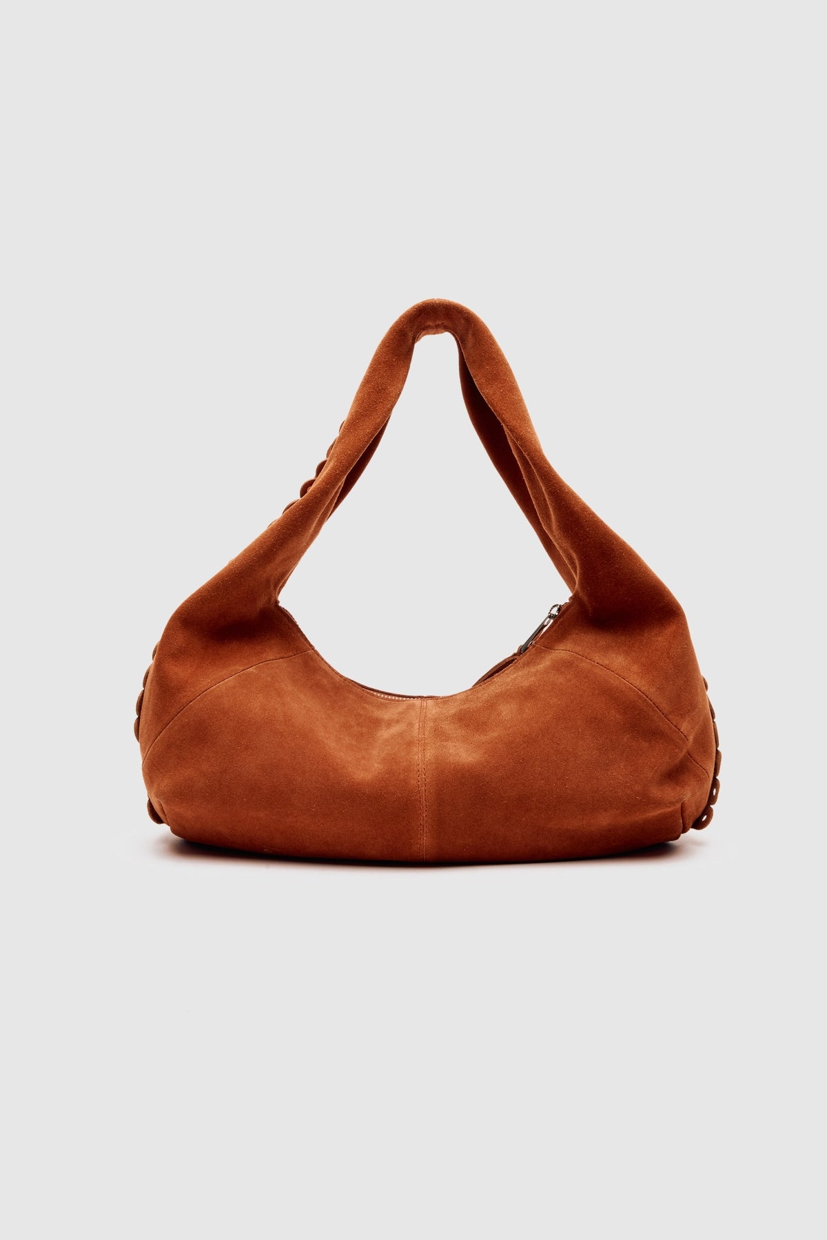 NUNOO SMALL ALMA SCALLOP SUEDE en color MARRON (2)