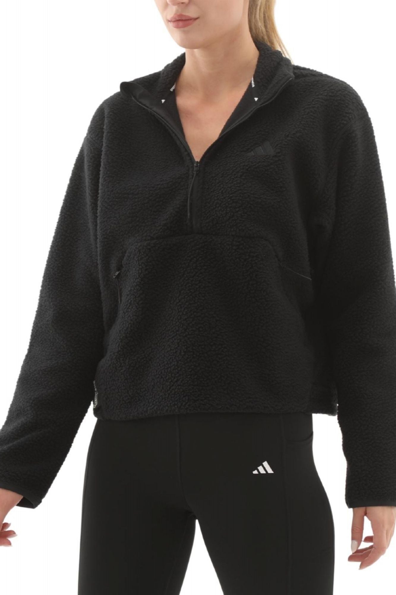 ADIDAS W CT FLEECE HZ en color NEGRO (3)
