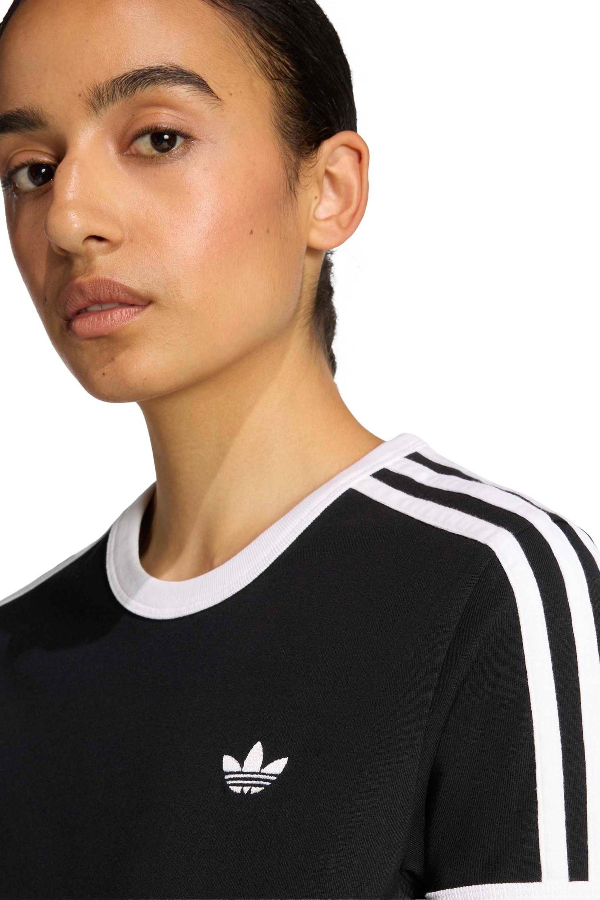 ADIDAS ORIGINALS 3S TEE SLIM en color NEGRO (3)