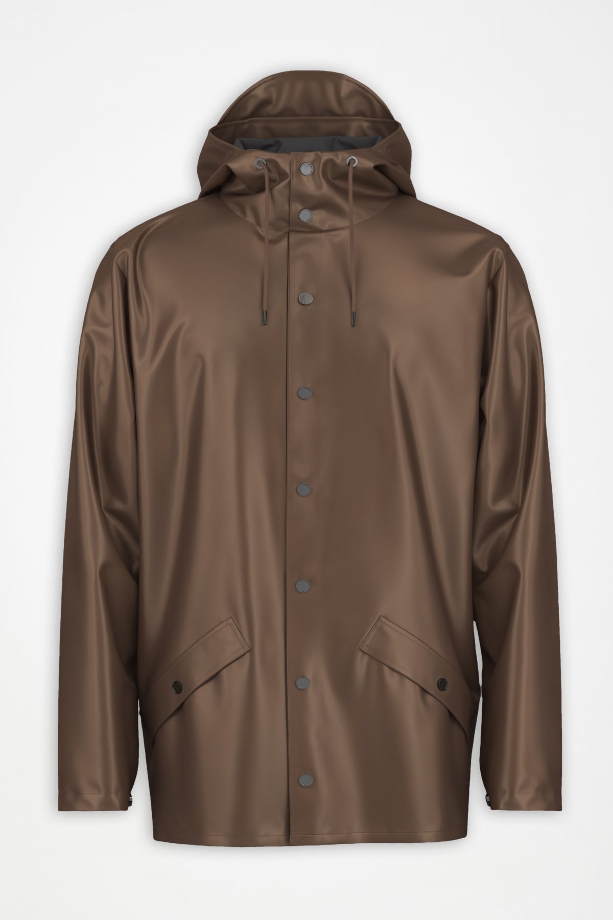 RAINS 12010R LONG JACKET W3 en color MARRON (1)