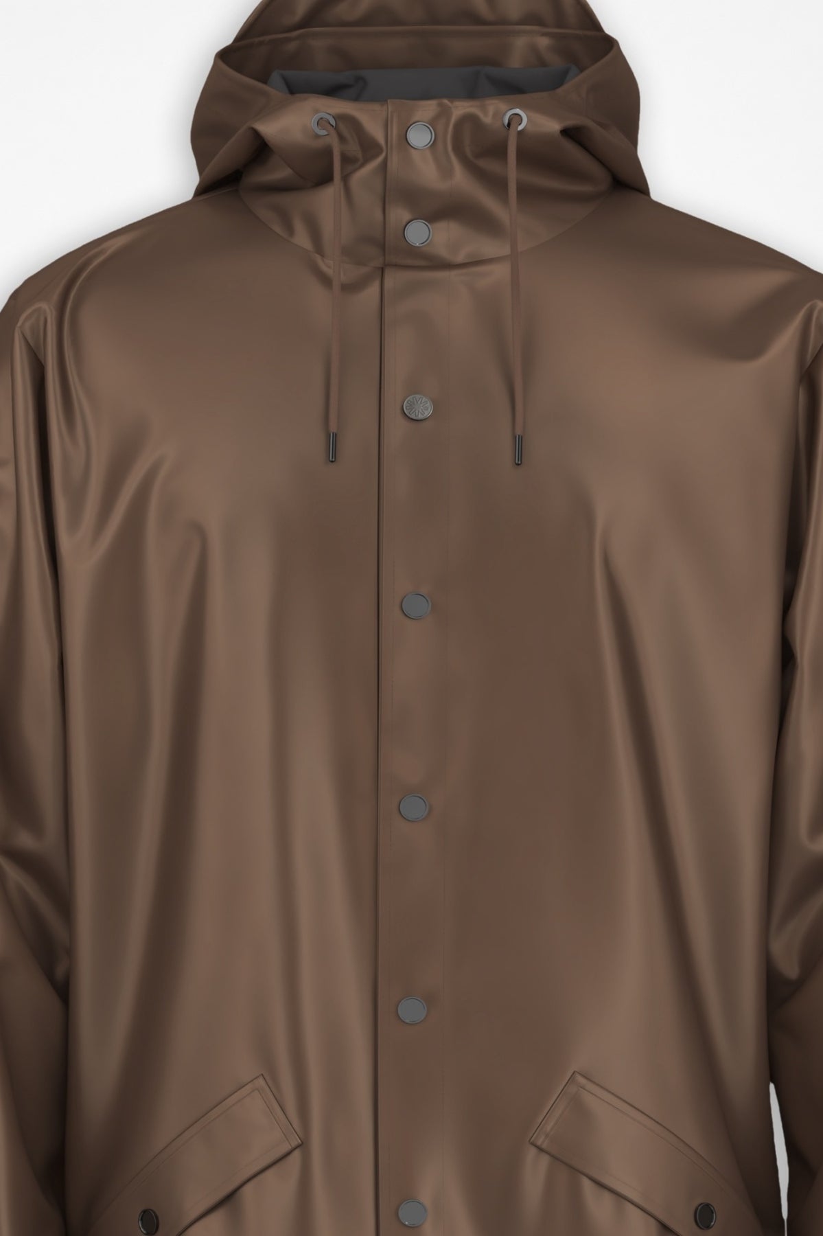 RAINS 12010R LONG JACKET W3 en color MARRON (3)