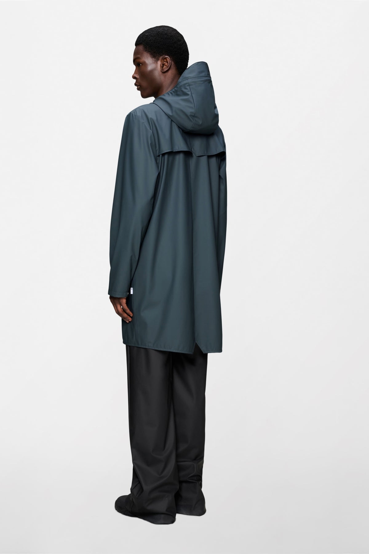 RAINS 12020R LONG JACKET W3 en color VERDE (2)