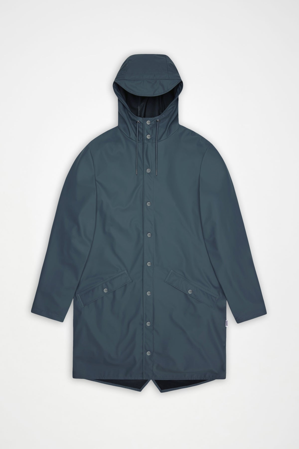 RAINS LONG JACKET W3 en color VERDE (3)