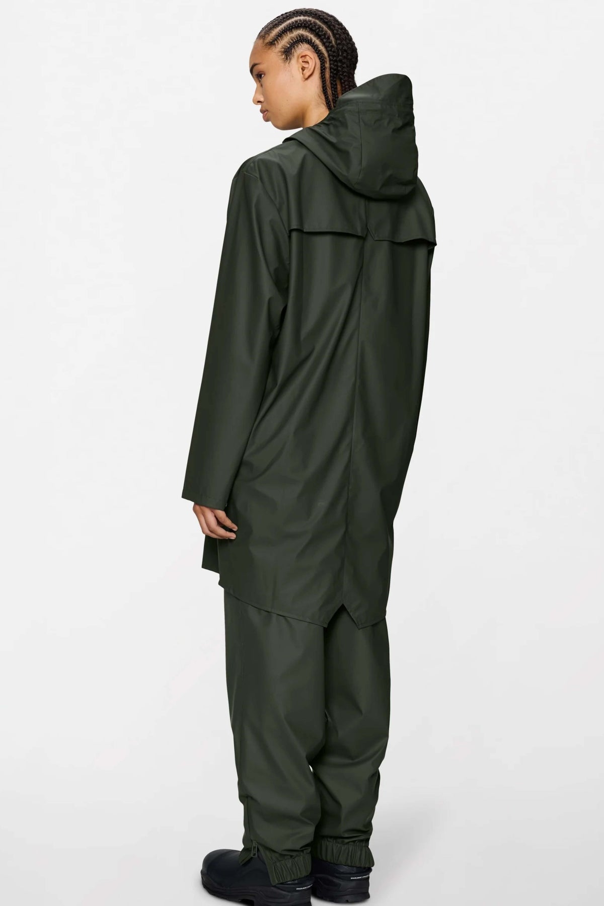 RAINS LONG JACKET W3 en color GRIS (6)