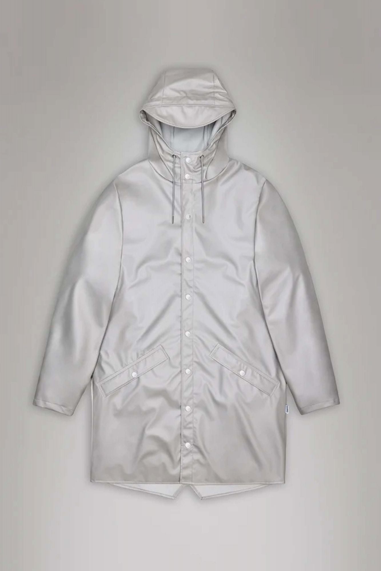 RAINS LONG JACKET W3 en color GRIS (2)