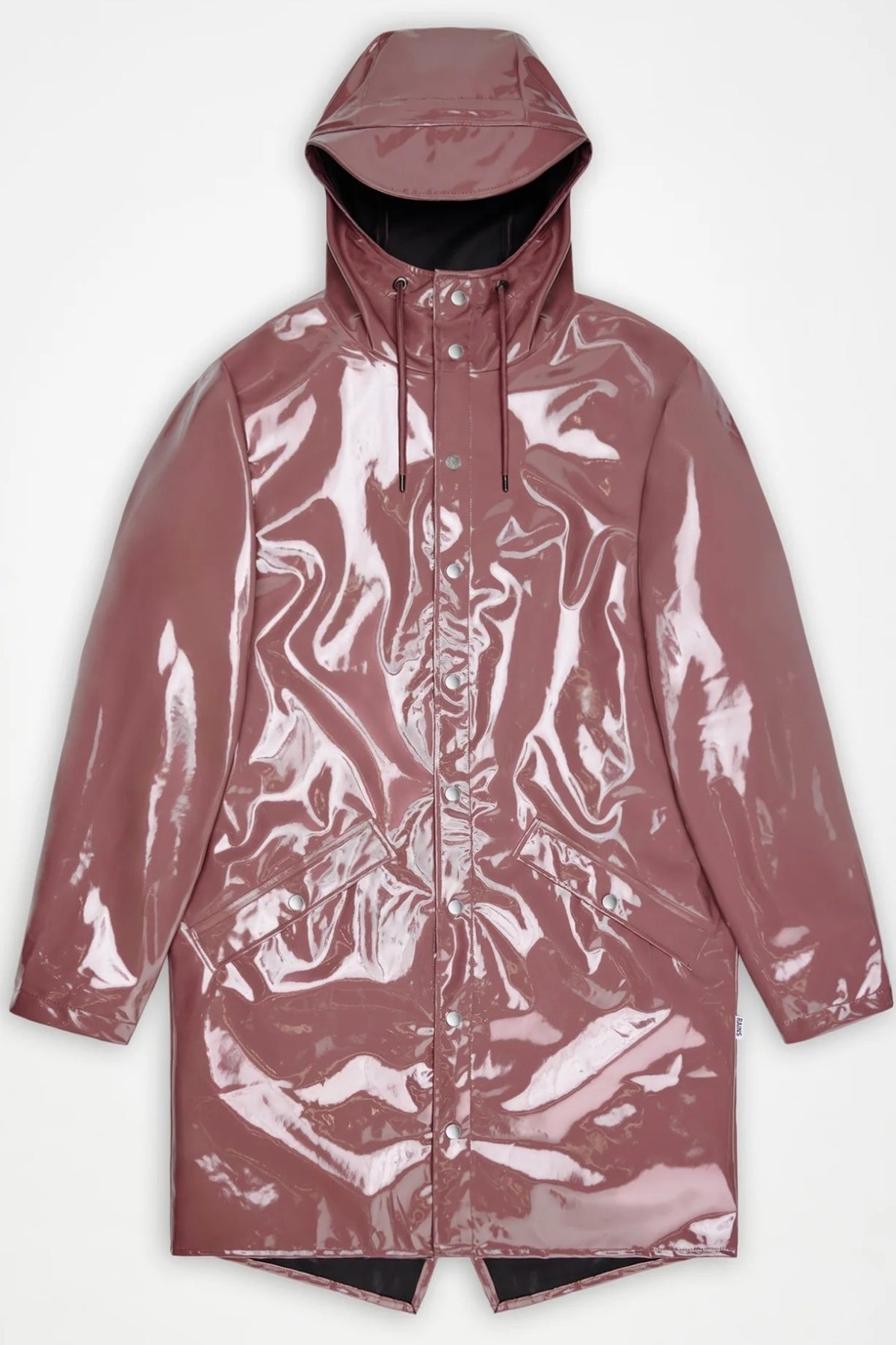 RAINS 12020R LONG JACKET W3 en color ROSA (2)