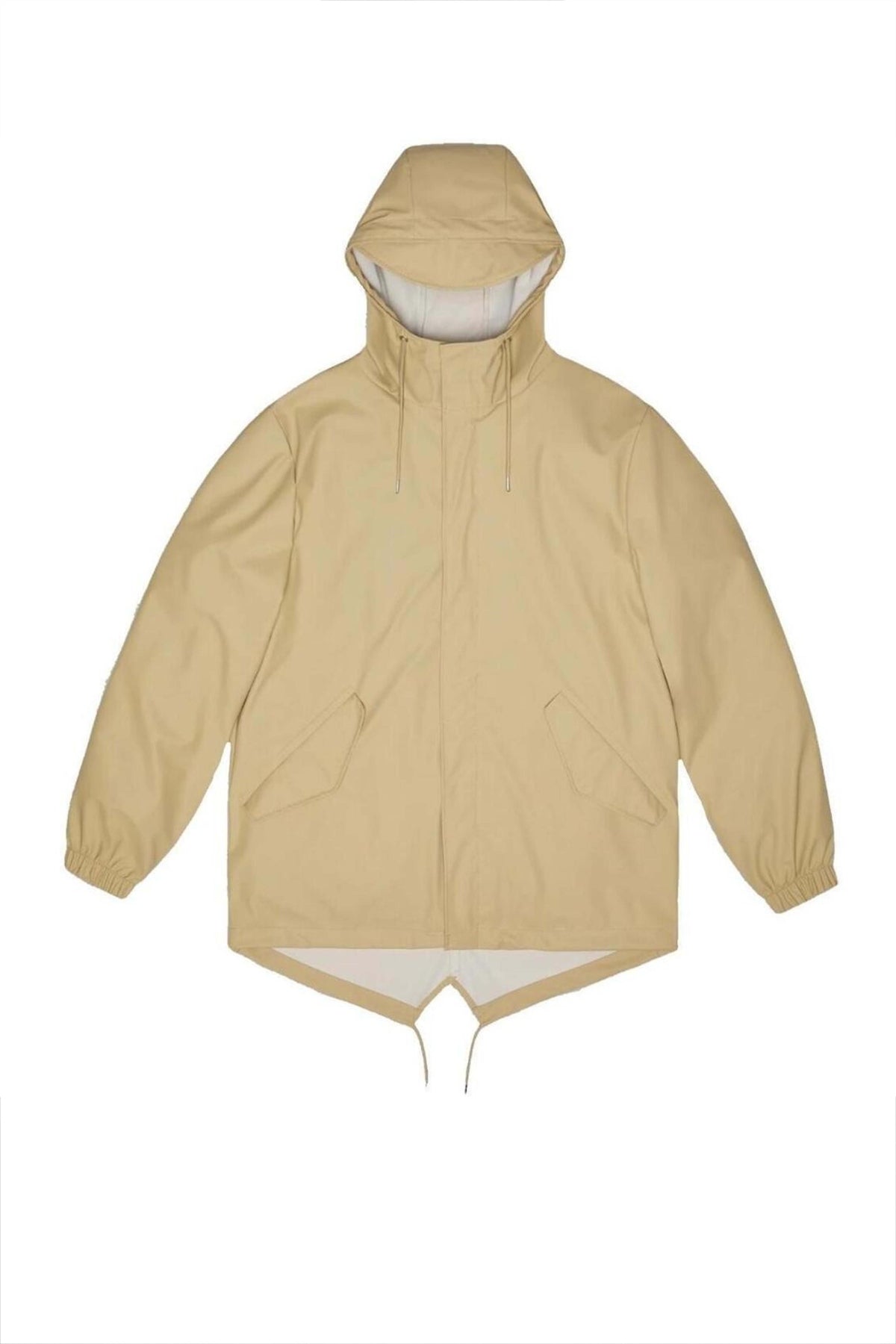 RAINS FISHTAIL JACKET W3 en color BEIS (3)