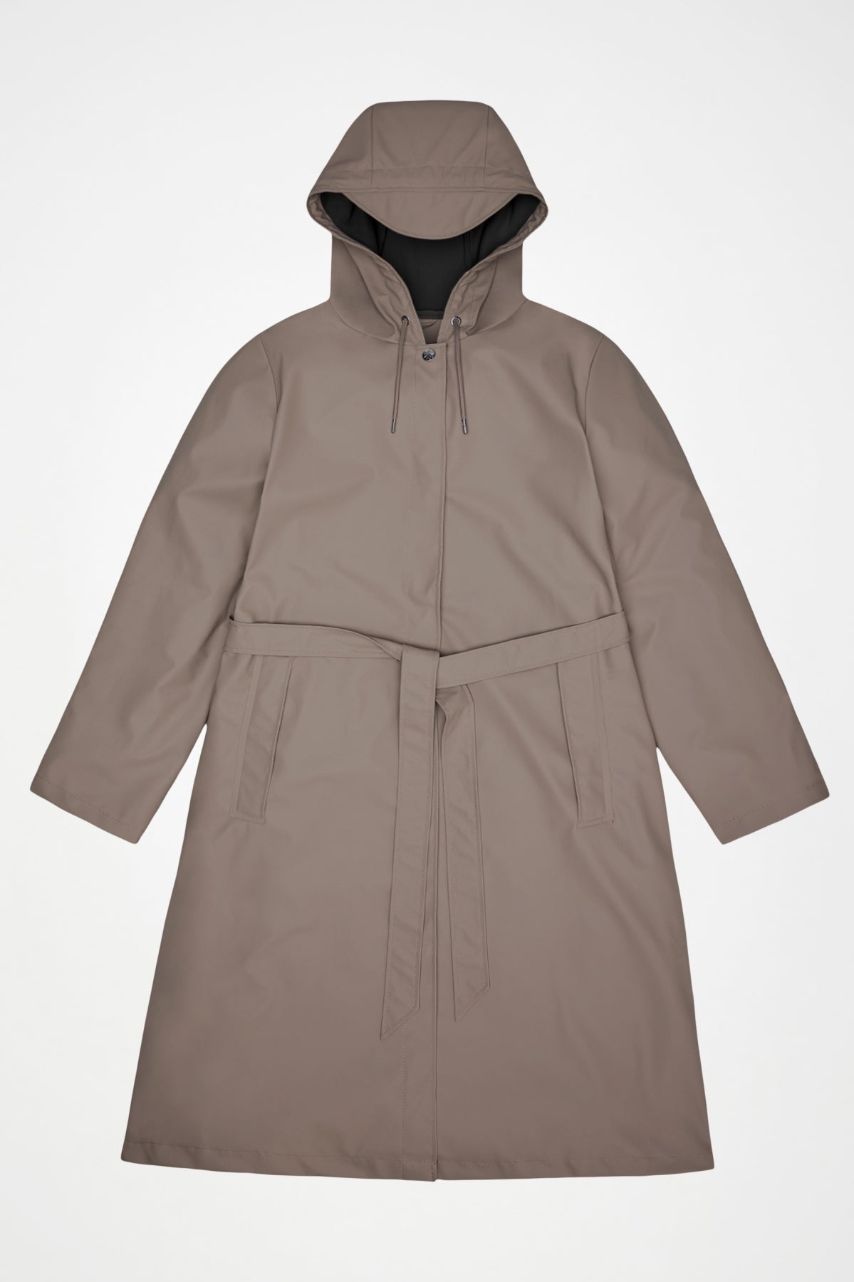 RAINS 12040R LONGER W JACKET W3 en color MARRON (2)
