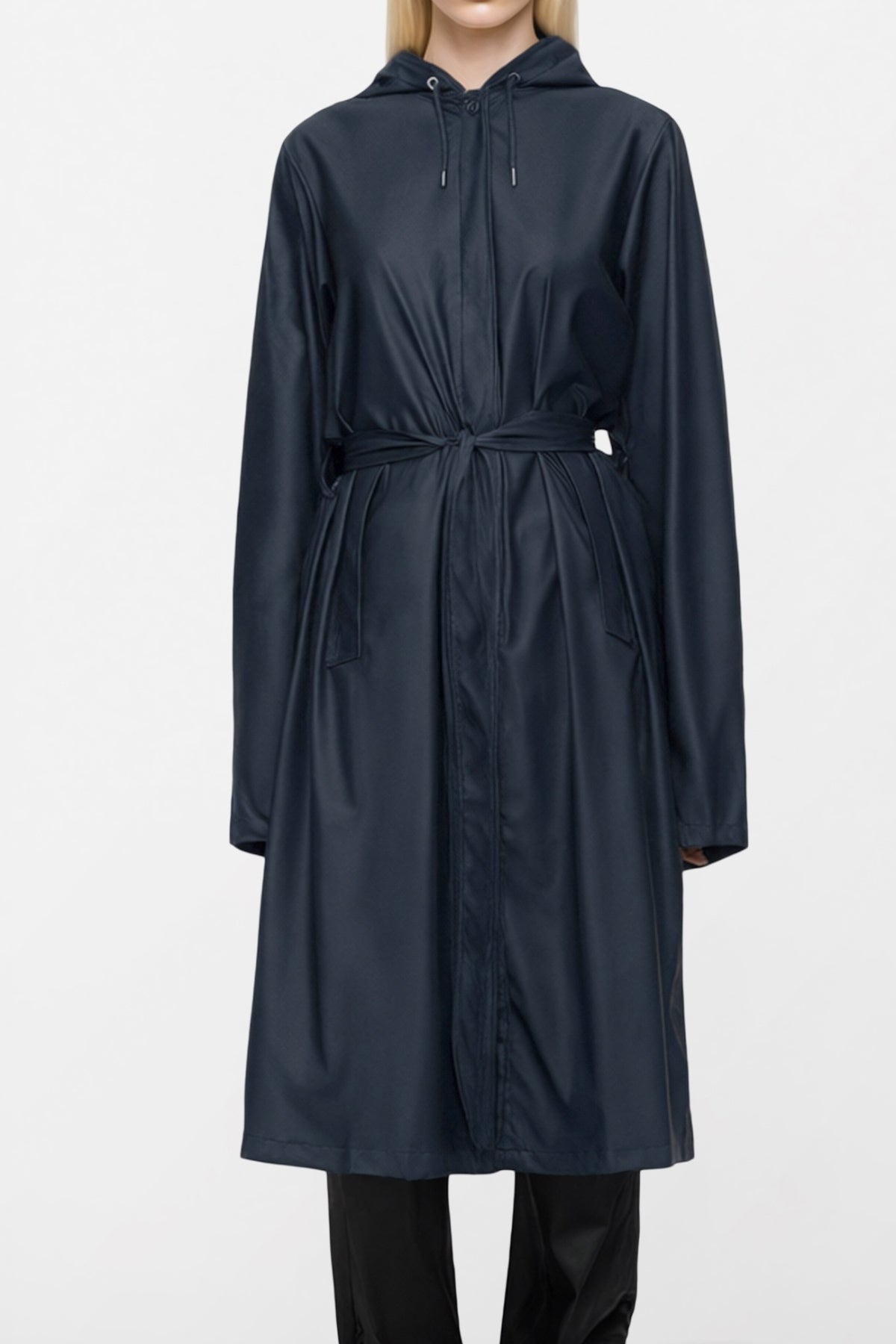 RAINS 12040R LONGER W JACKET W3 en color AZUL (1)