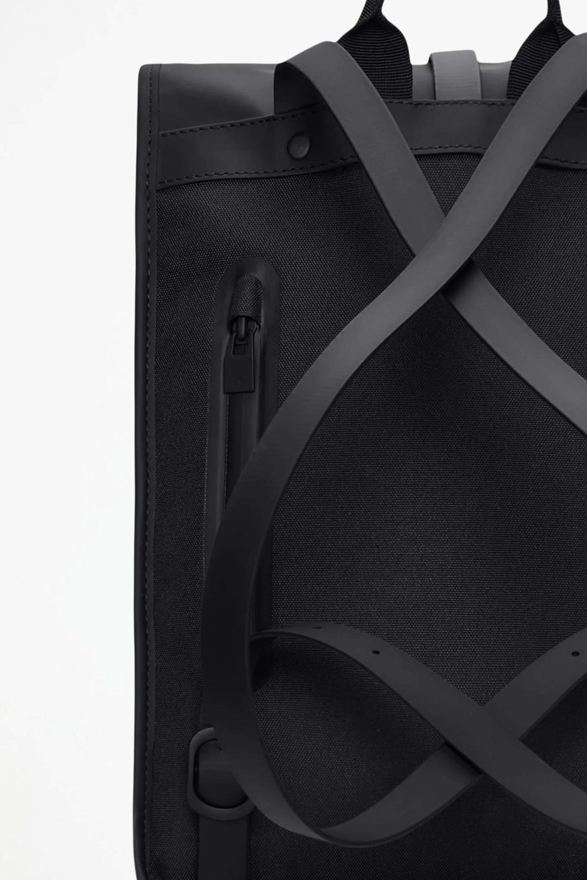 RAINS ROLLTOP RUCKSACK MINI W3 en color NEGRO (6)