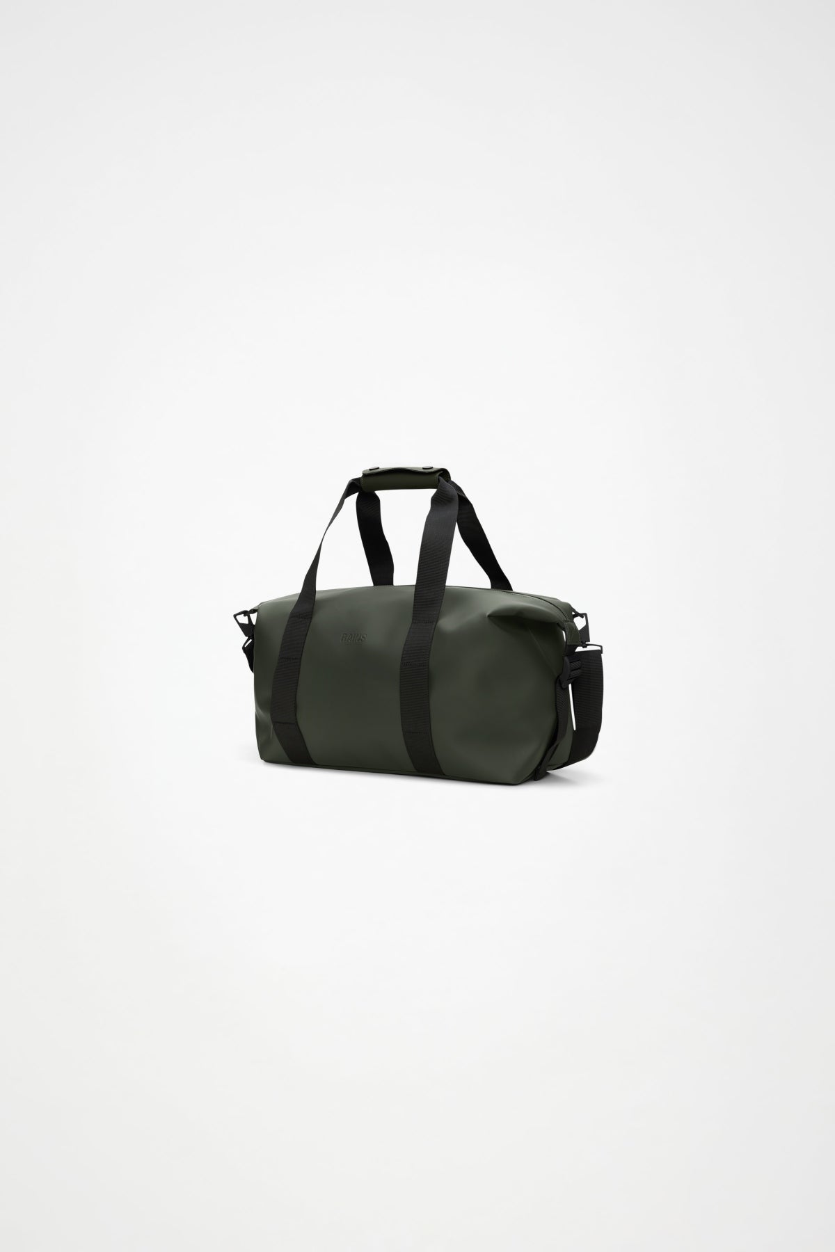 RAINS 14220R HILO WEEKEND BAG SMALL W3 en color VERDE (2)