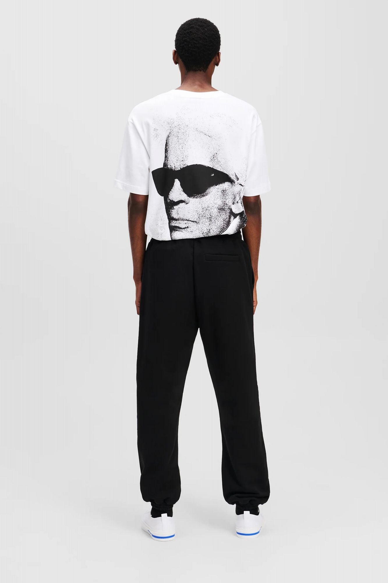 KARL LAGERFELD JEANS KLJ TEXT LOGO SLIM SWEATPA en color NEGRO (3)