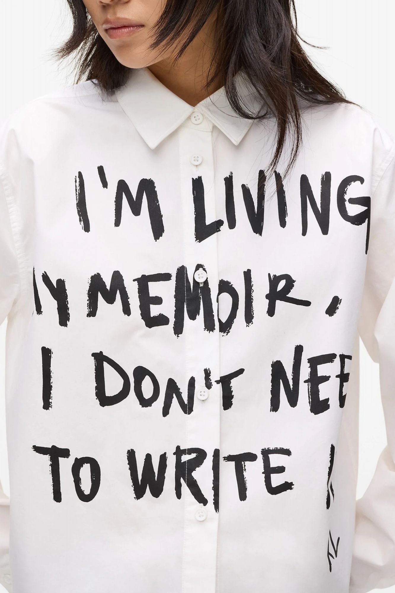 KARL LAGERFELD JEANS KLJ KARL WOVEN SHIRT en color BLANCO (3)