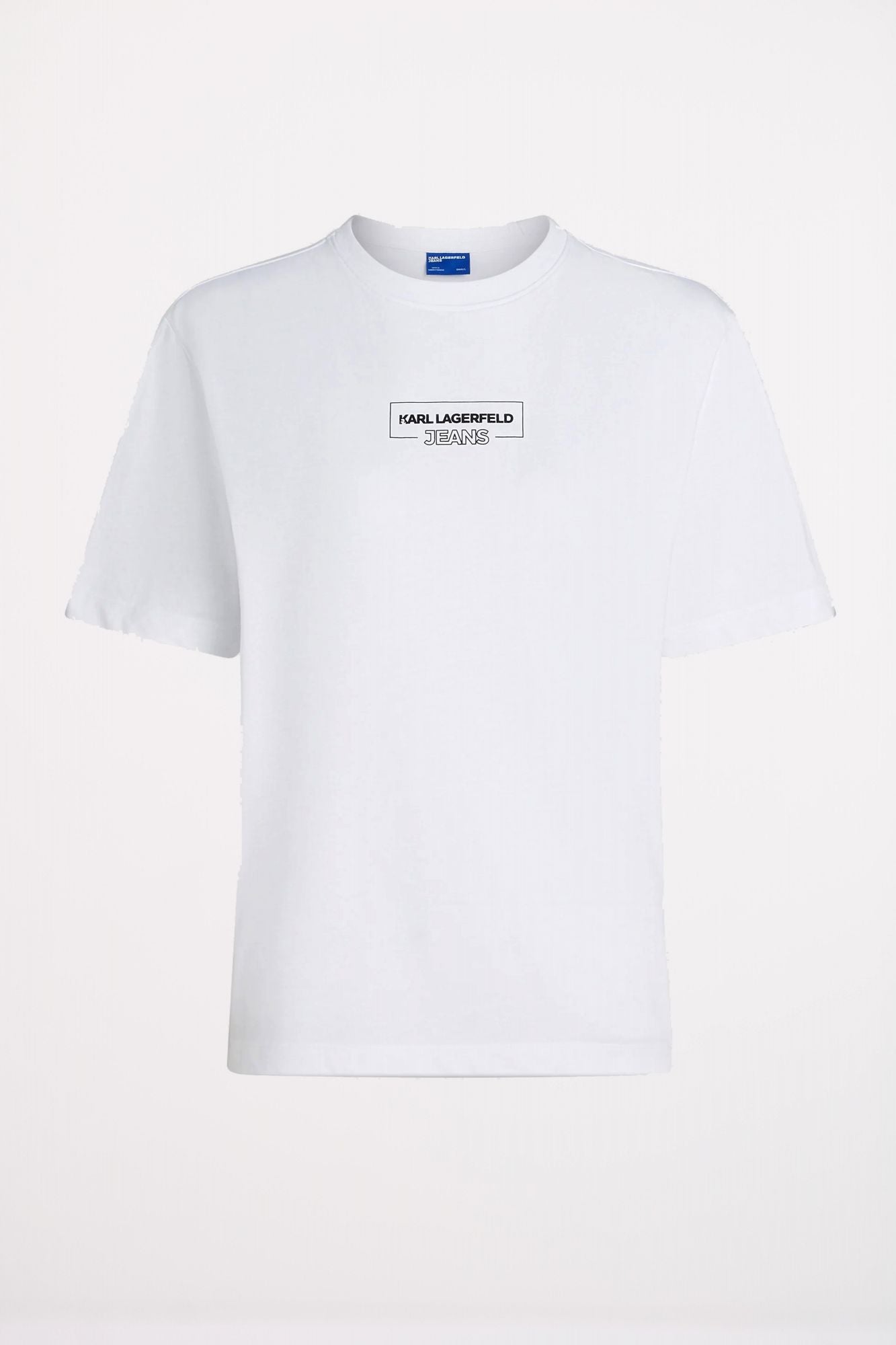 KARL LAGERFELD JEANS KLJ REG OUTLINE LOGO TEE en color BLANCO (1)