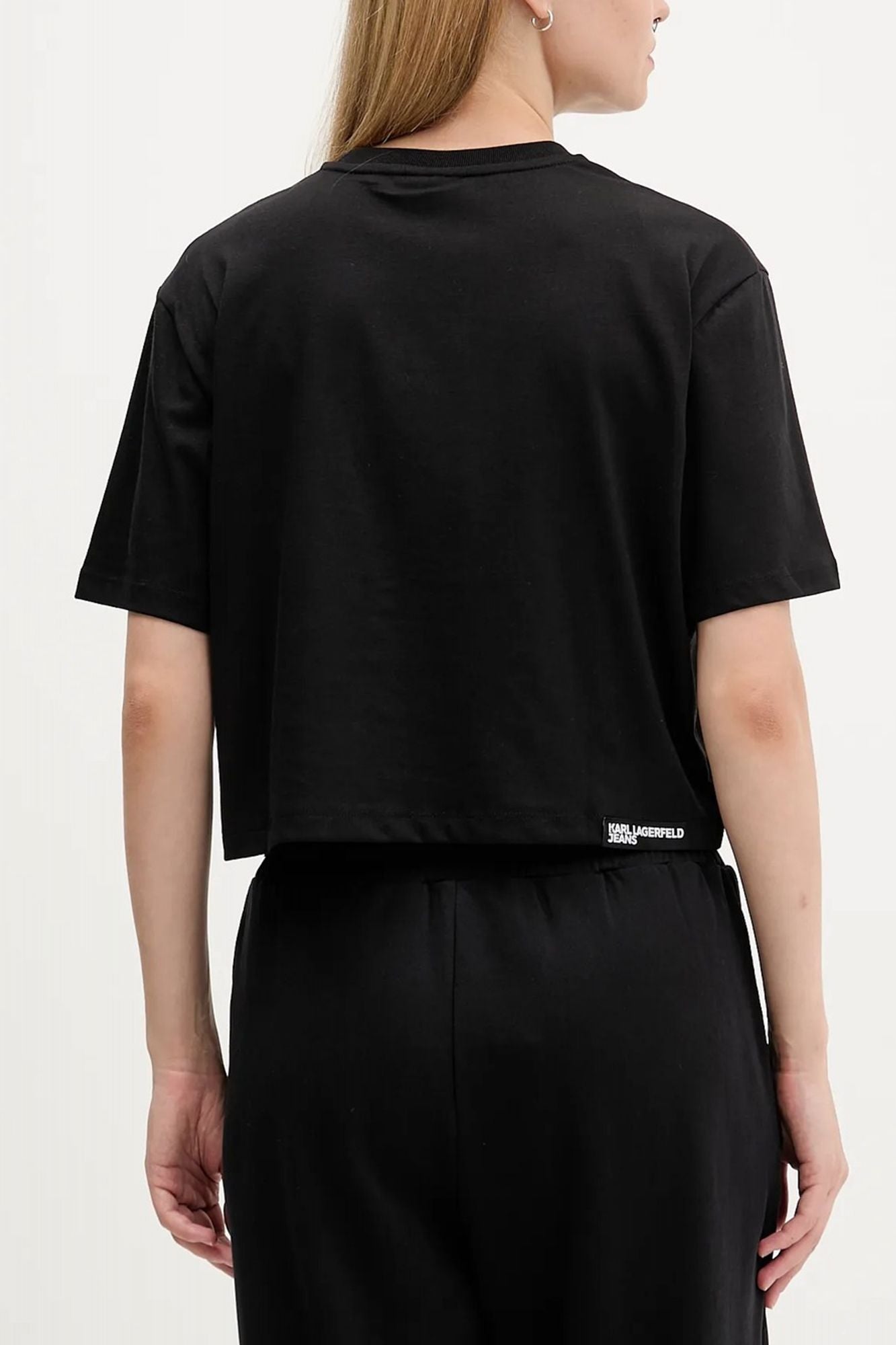 KARL LAGERFELD JEANS KLJ BOXY ECLIPSE GRAPHIC T en color NEGRO (2)