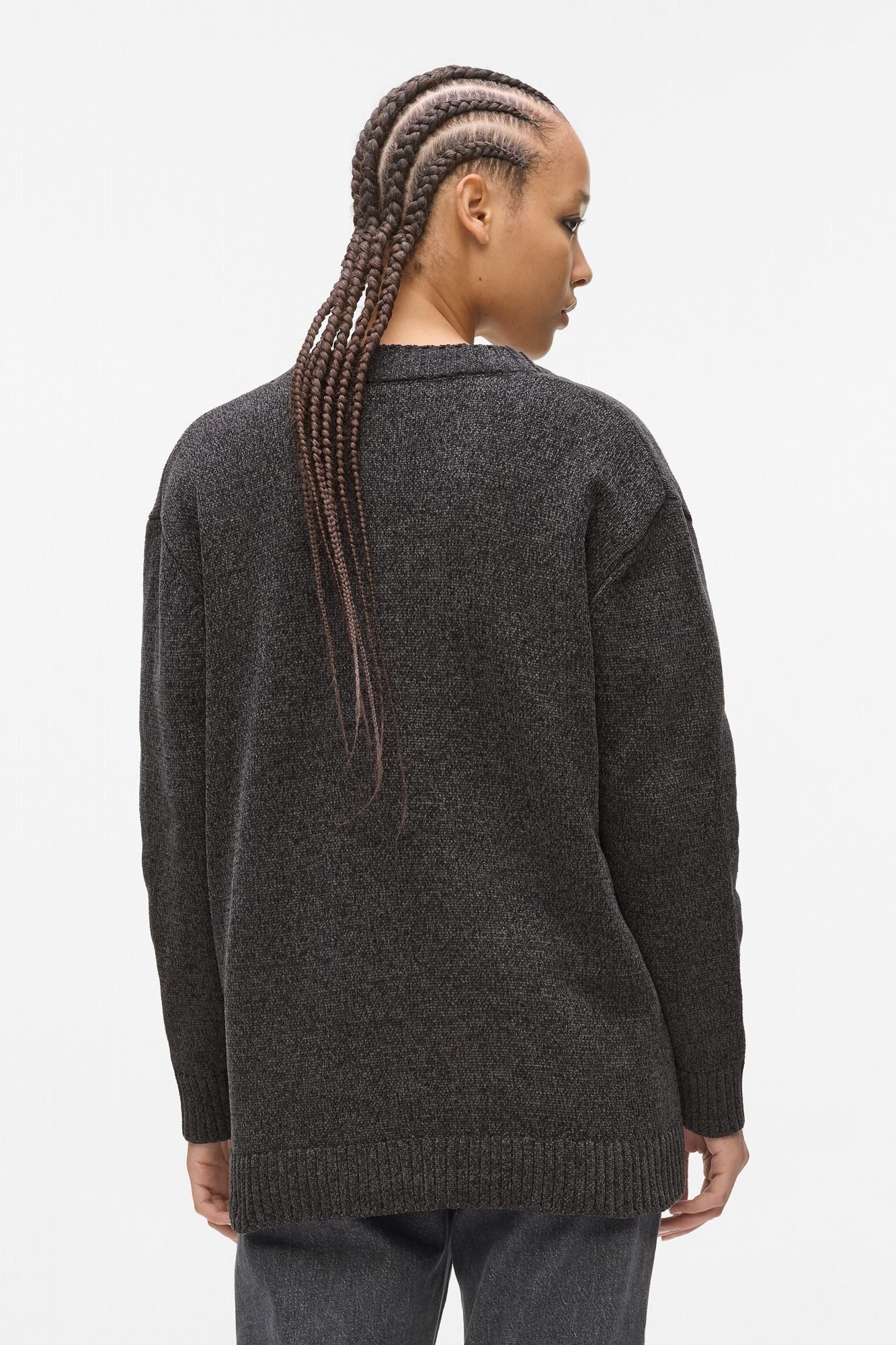 KARL LAGERFELD JEANS OVERSIZED CARDI en color GRIS (3)