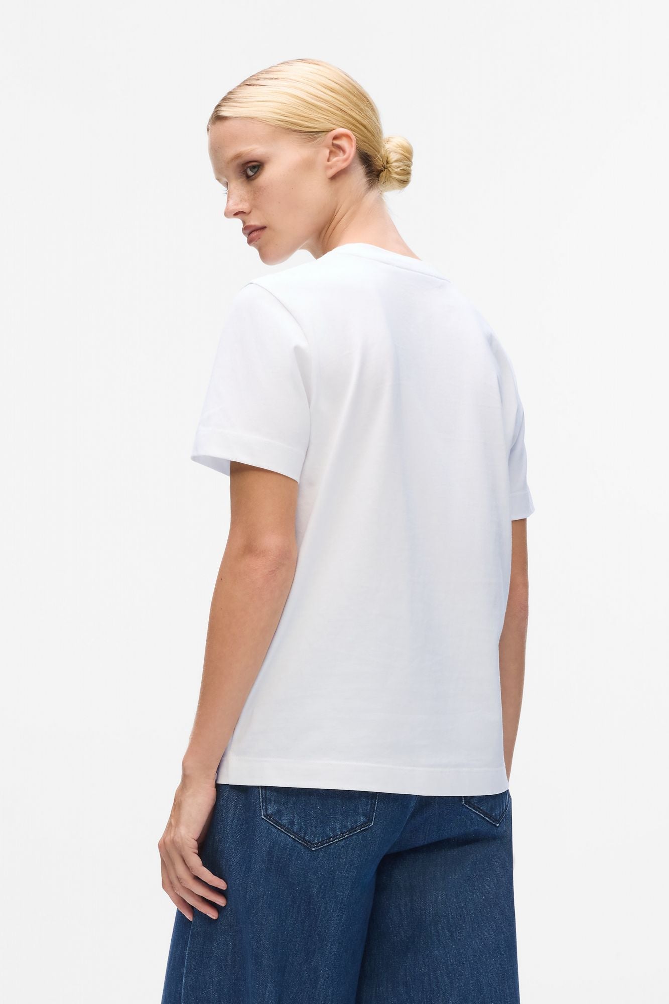 KARL LAGERFELD JEANS SIGNATURE SEQUINS T-SHIRT en color BLANCO (3)