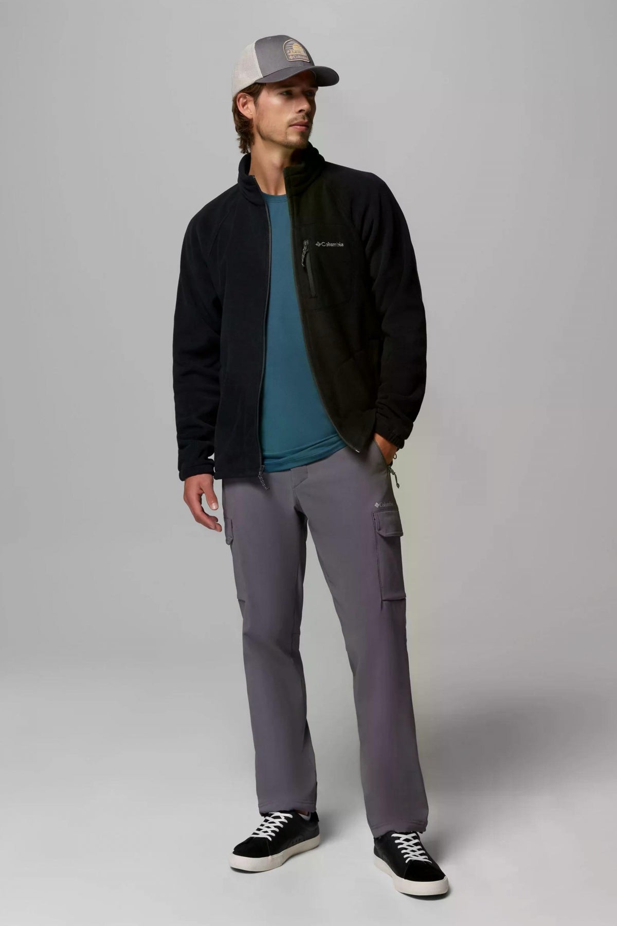 COLUMBIA FAST TREK II FULL ZIP FLE en color NEGRO (4)