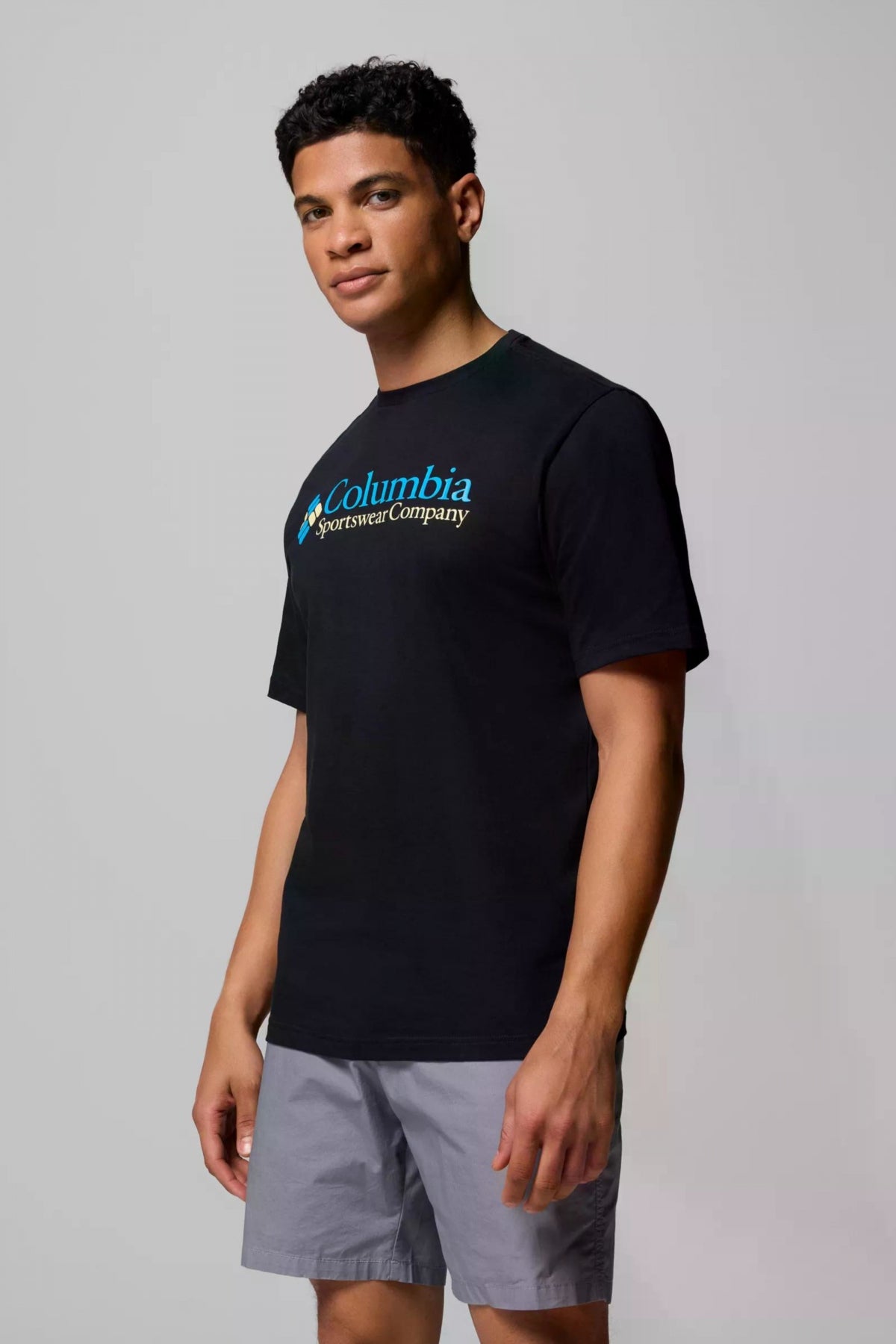 COLUMBIA CSC BASIC LOGO SHORT SLEE en color NEGRO (3)