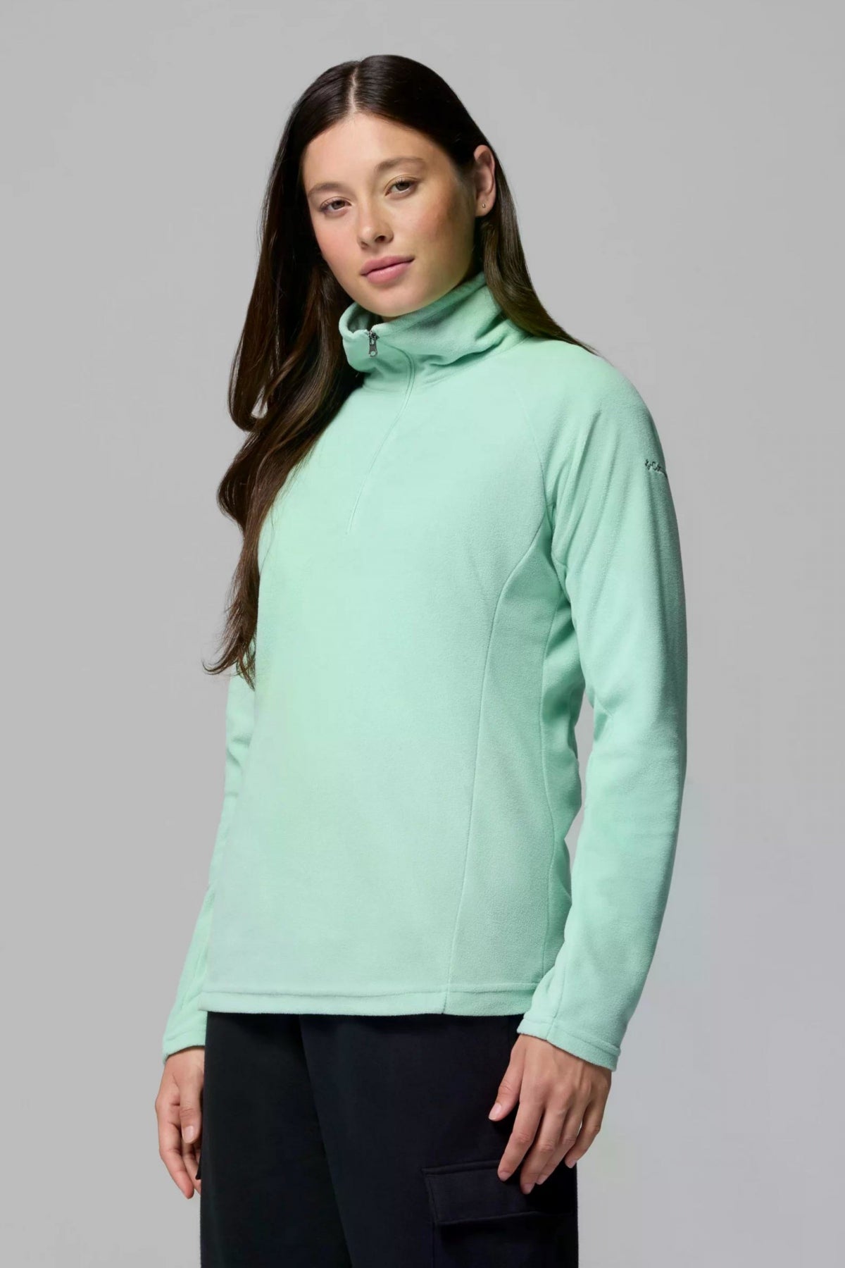 COLUMBIA GLACIAL IV 1/2 ZIP en color VERDE (3)