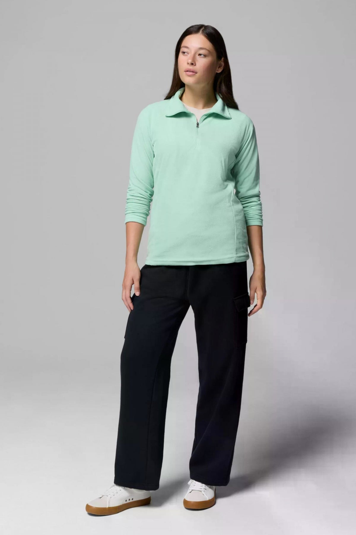 COLUMBIA GLACIAL IV 1/2 ZIP en color VERDE (4)