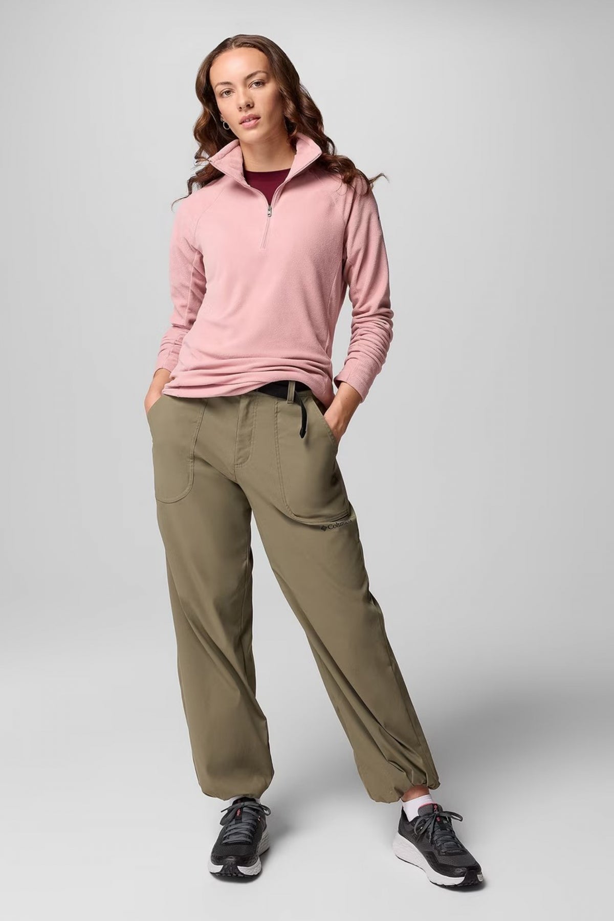 COLUMBIA GLACIAL IV 1/2 ZIP en color ROSA (4)