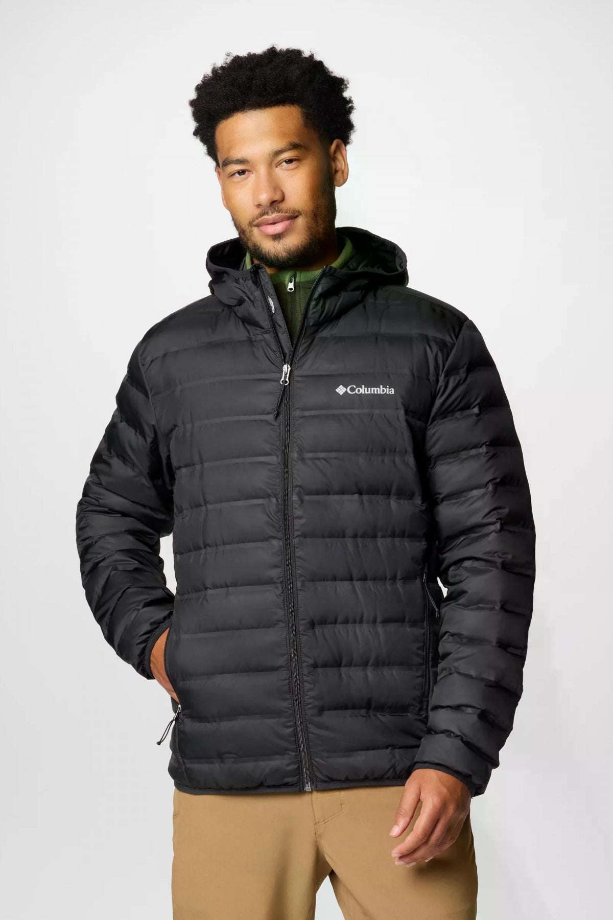 COLUMBIA LAKE 22 II DOWN HOODED JACKET en color NEGRO (1)