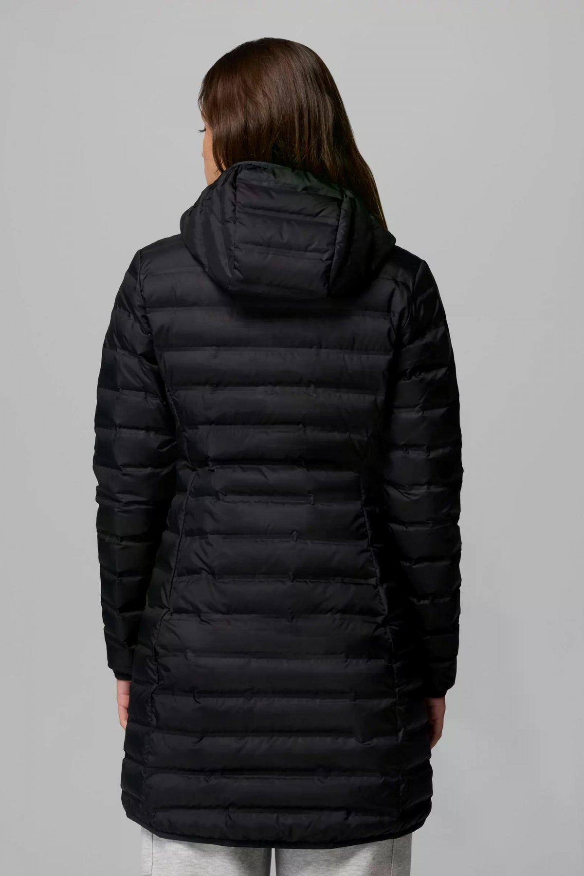 COLUMBIA LAKE 22 II DOWN LONG HOOD en color NEGRO (2)