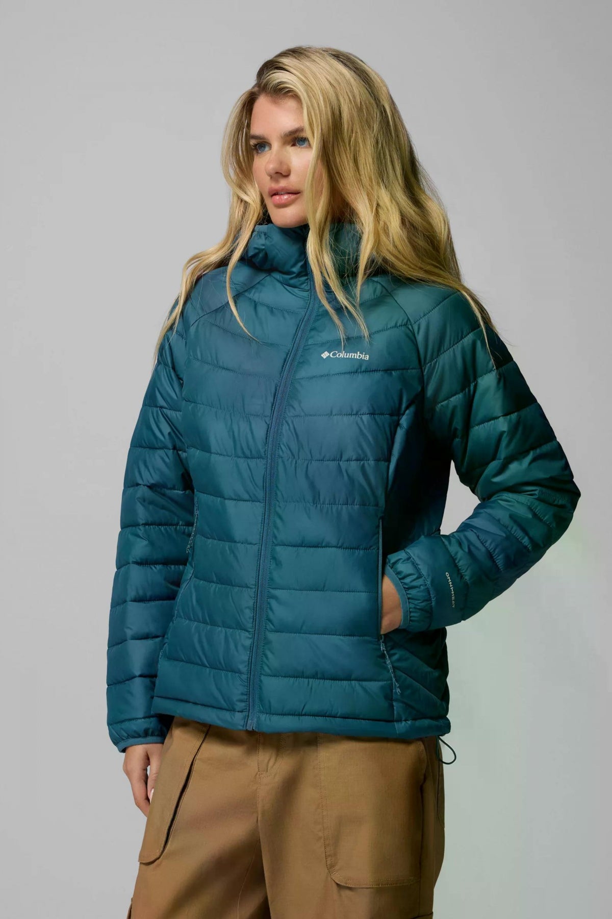 COLUMBIA POWDER LITE II HOODED JACKET en color AZUL (3)