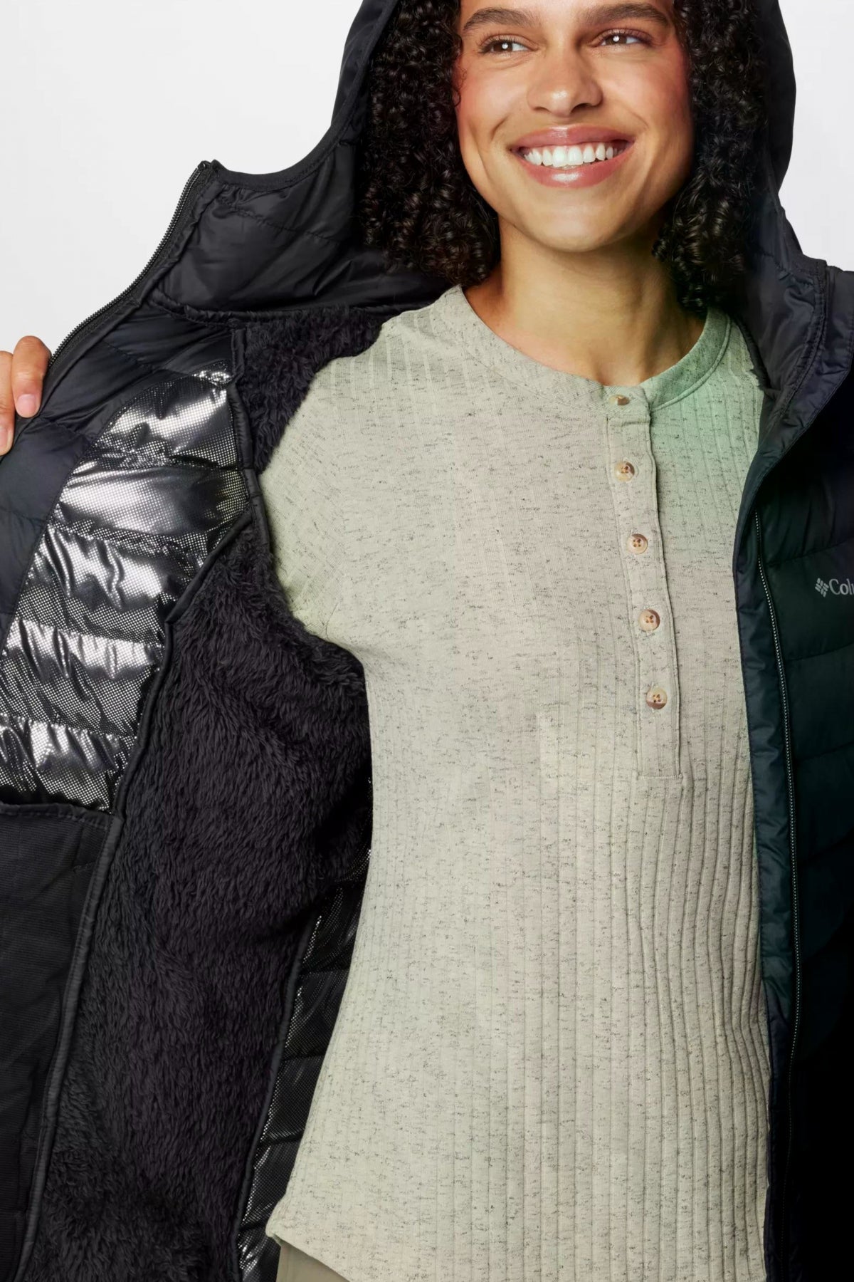 COLUMBIA POWDER LITE II SHERPA HYB en color NEGRO (3)