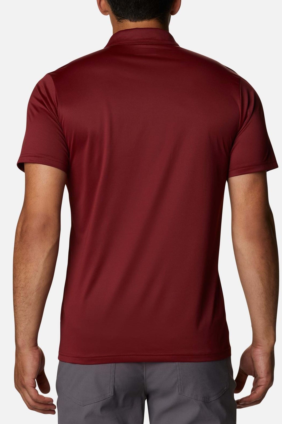 COLUMBIA HIKE M POLO en color BURDEOS (2)
