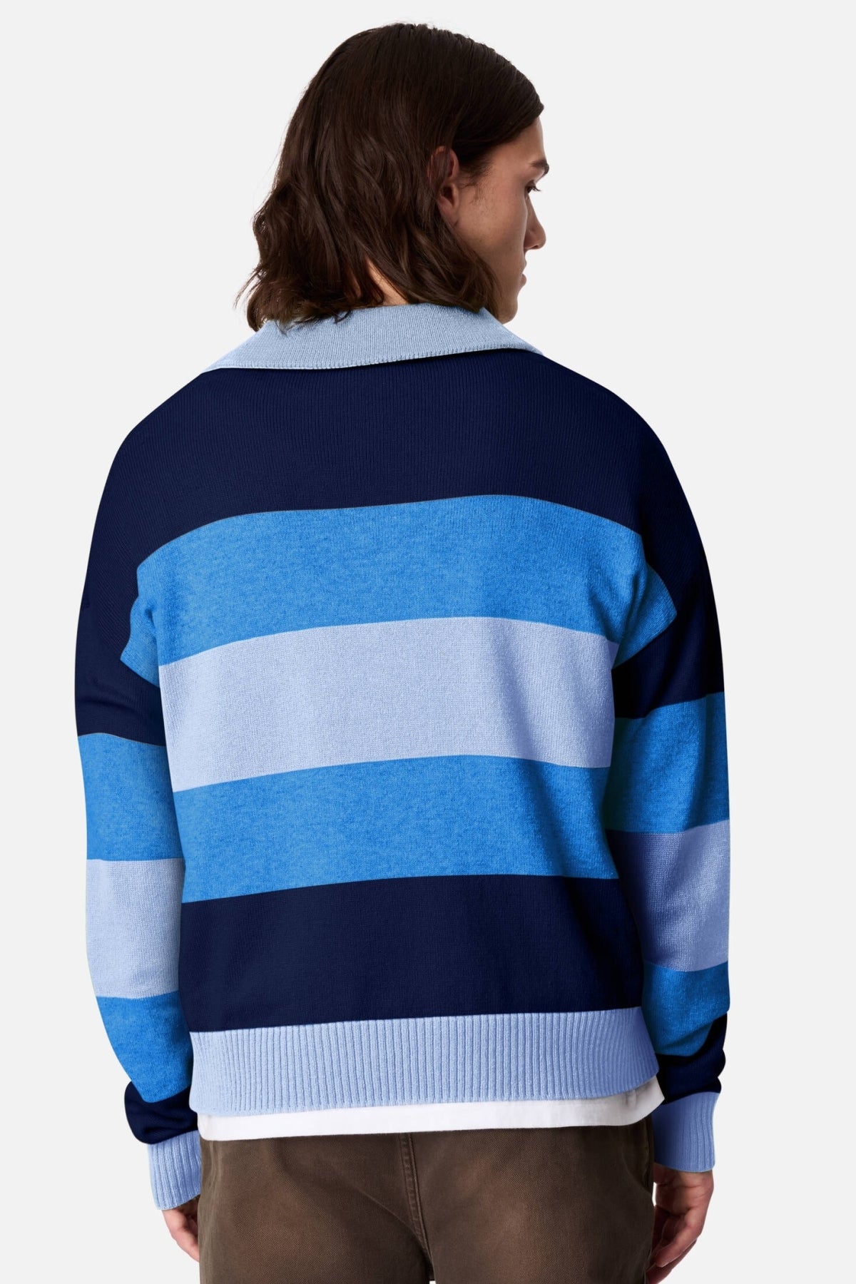 AXEL ARIGATO A4152002 MARINE POLO SWEATER en color AZUL (2)