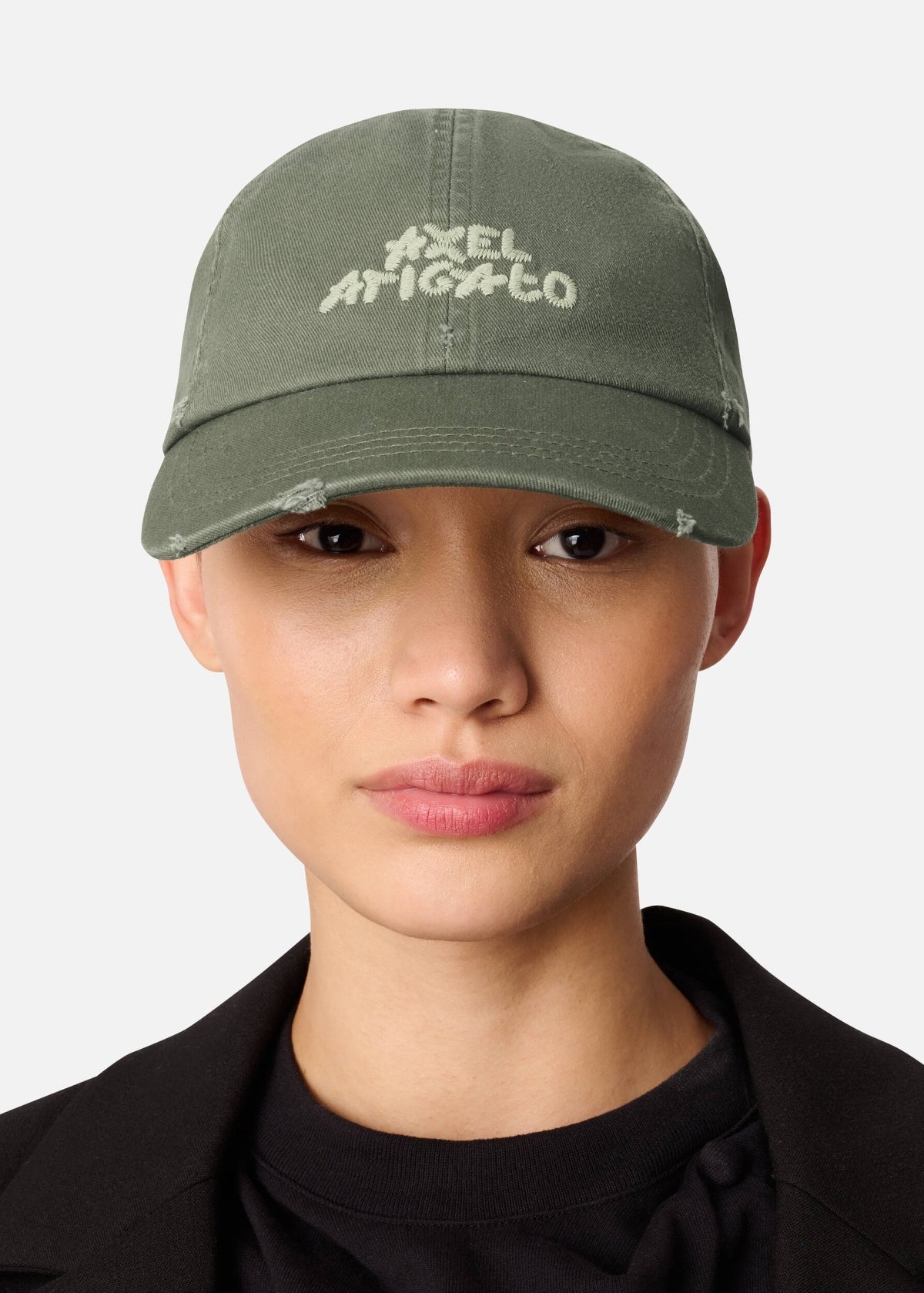 AXEL ARIGATO X3962006 FLORAL WASHED CAP en color VERDE (2)
