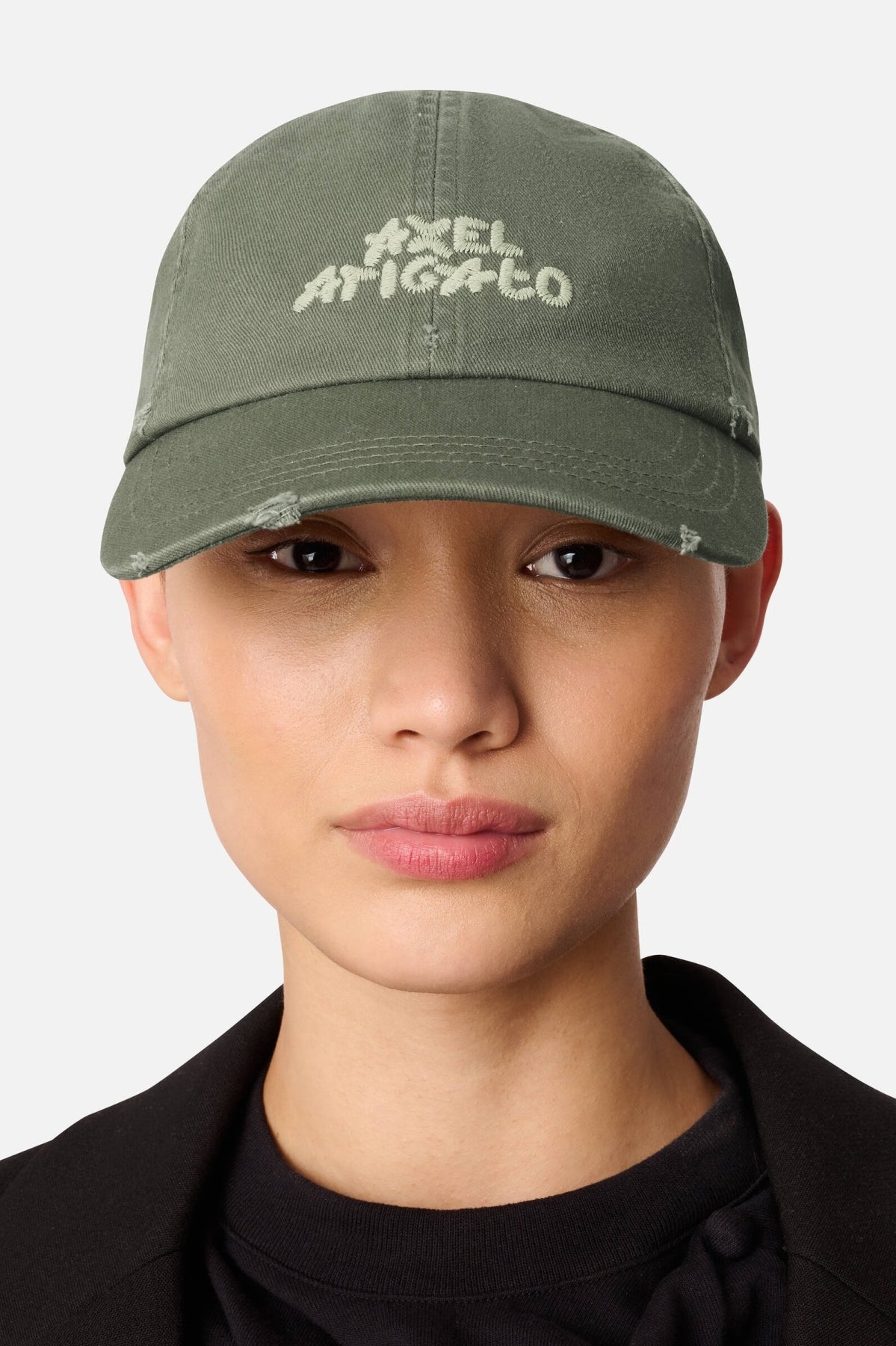AXEL ARIGATO X3962006 FLORAL WASHED CAP en color VERDE (4)