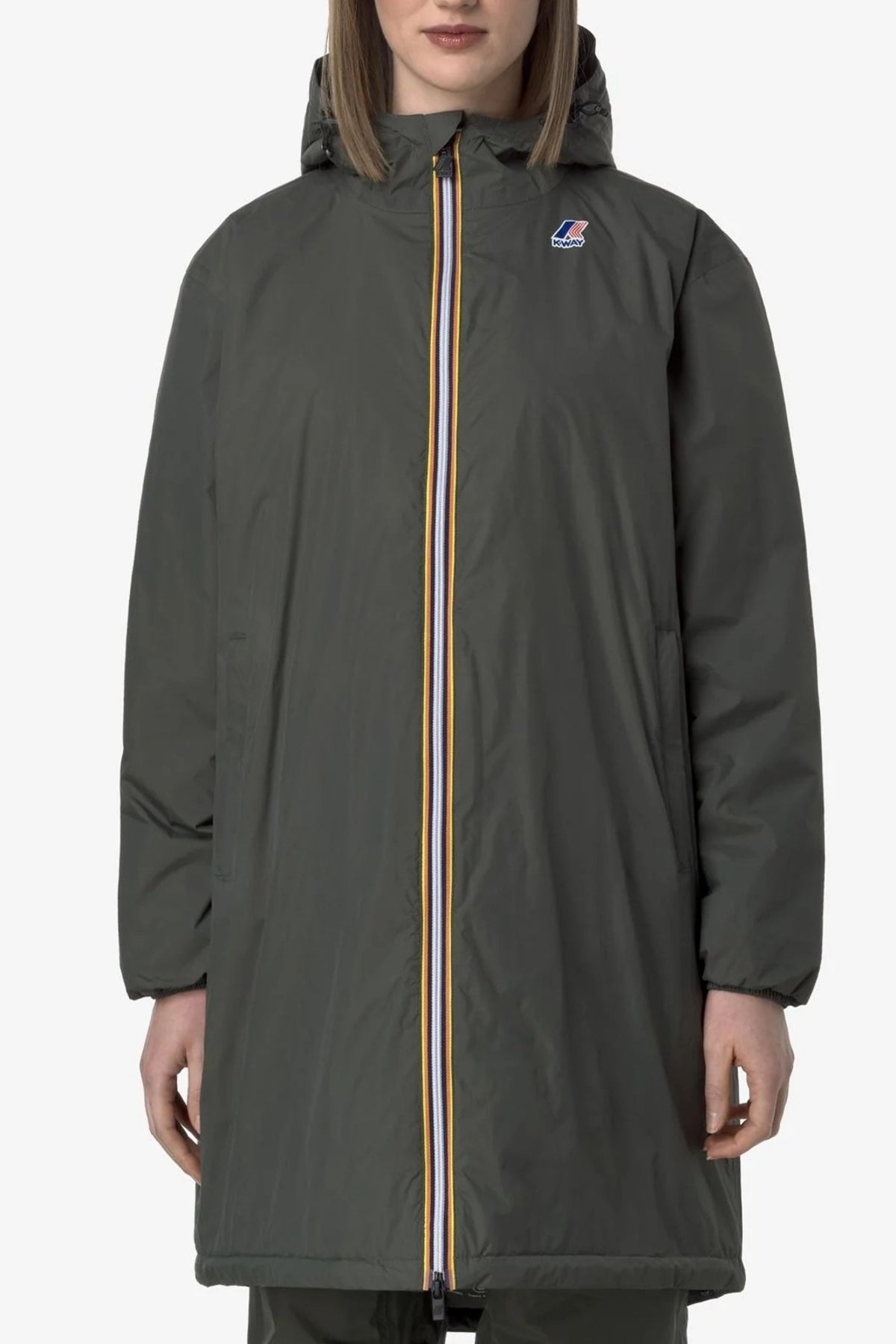 K-WAY LE VRAI 4.0 EIFFEL EAST WARM en color VERDE (1)