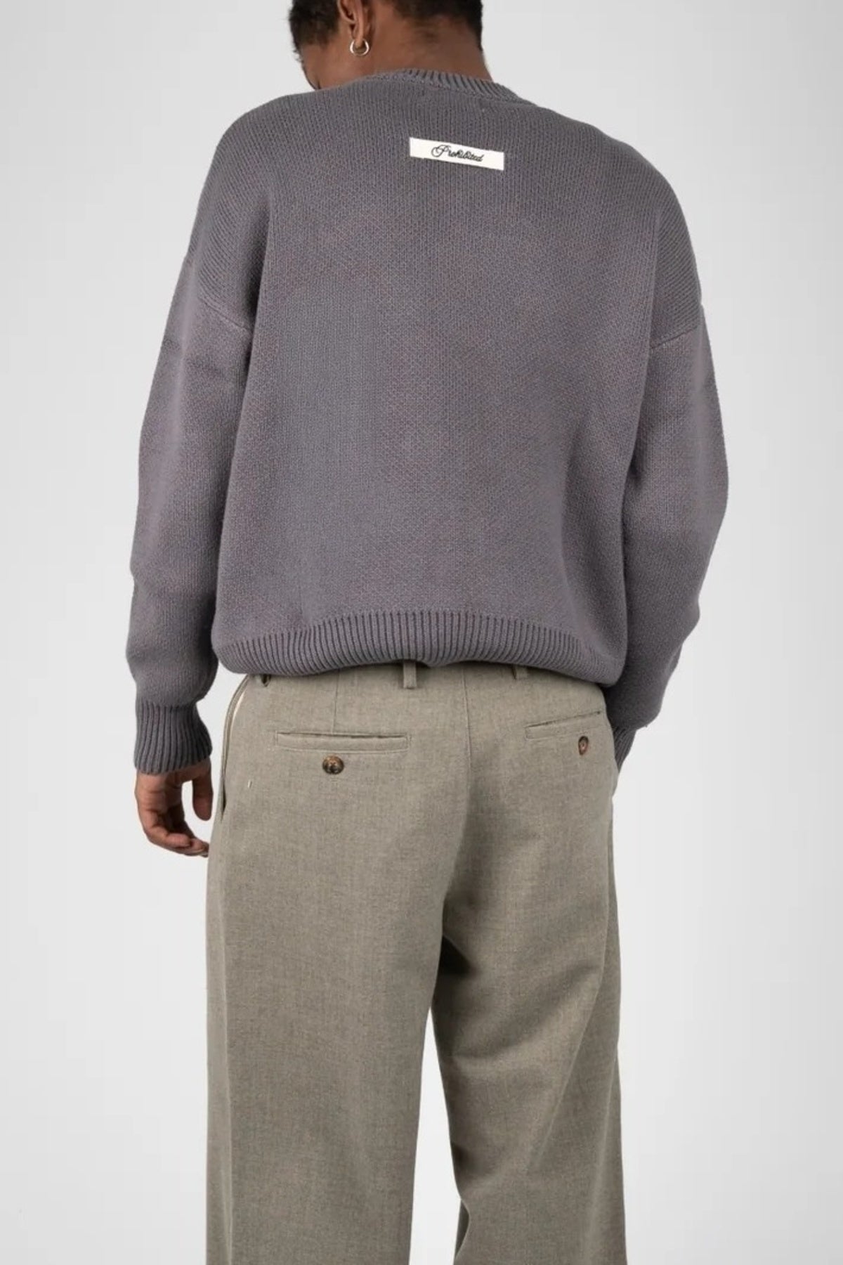 PROHIBITED VARSITY KNIT SWEATER en color (2)