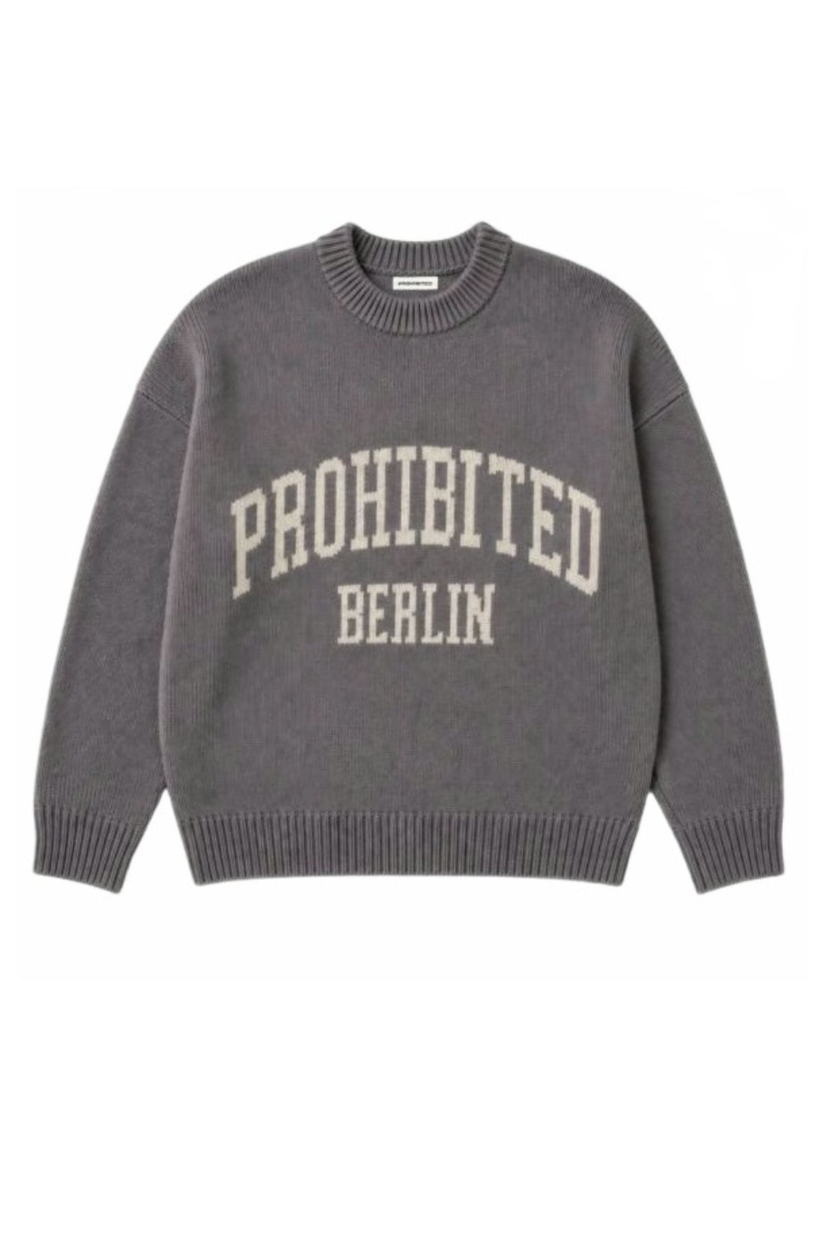 PROHIBITED VARSITY KNIT SWEATER en color (3)